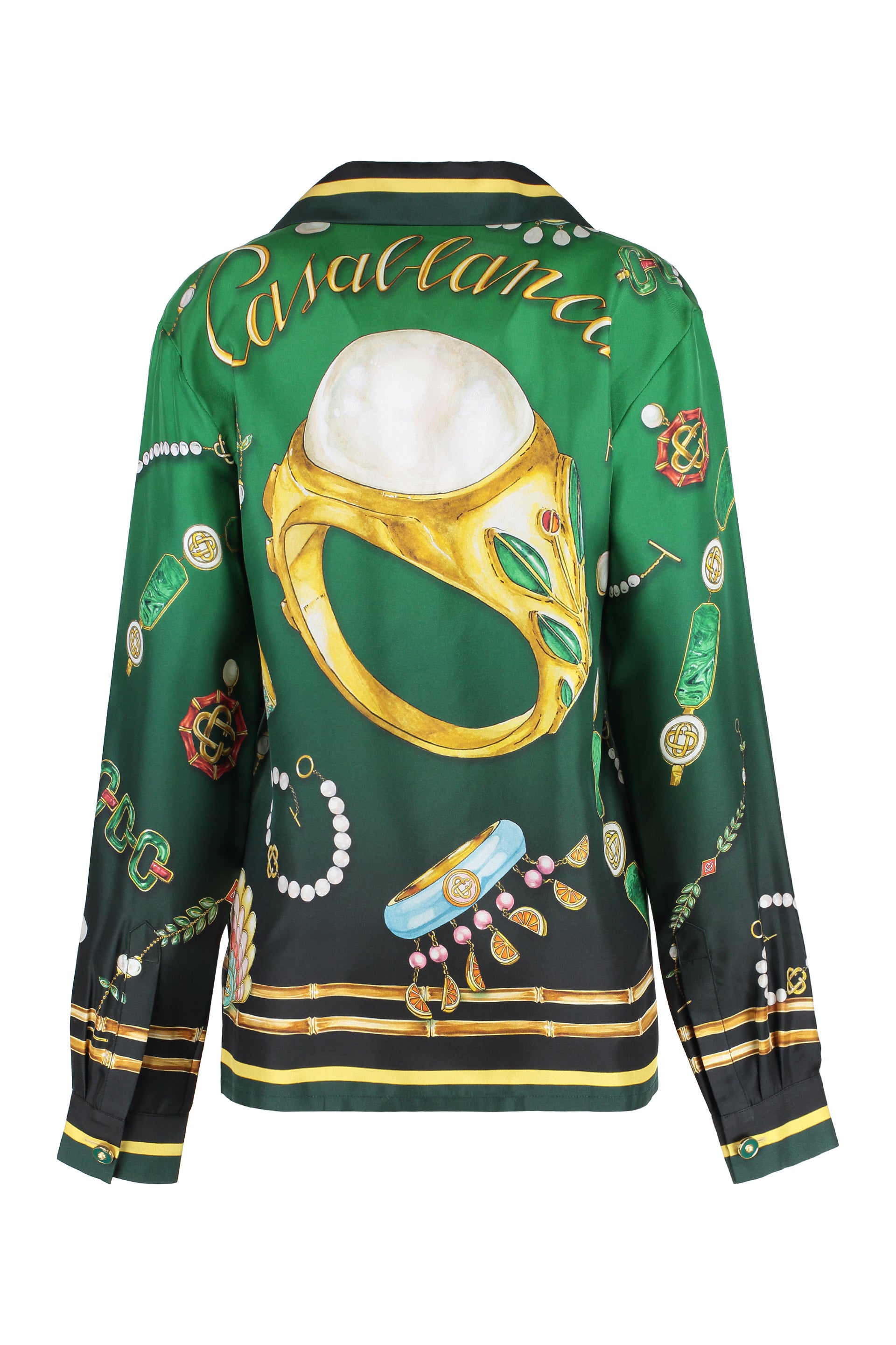 Printed silk shirt