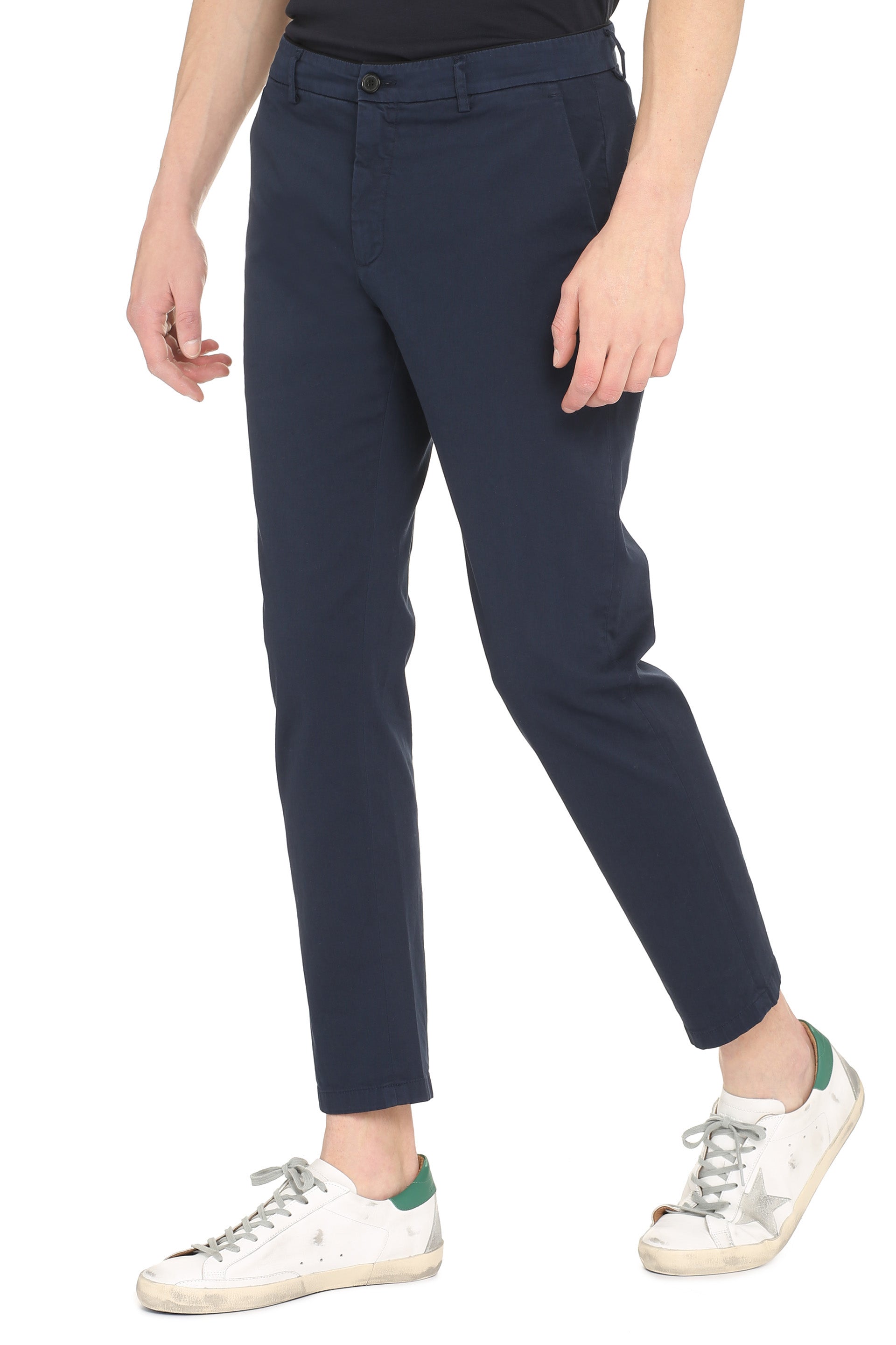 Prince stretch cotton chino trousers