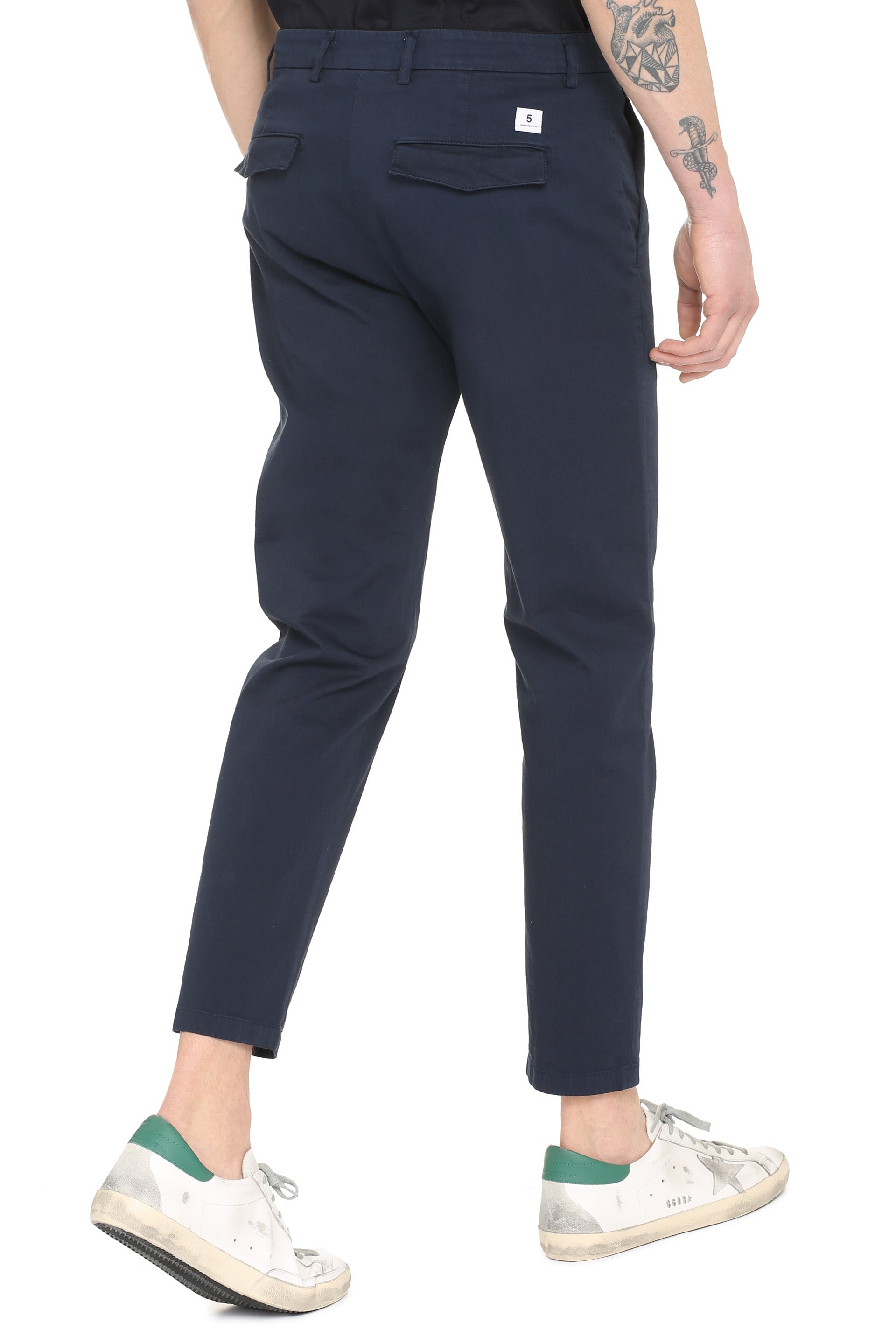 Prince stretch cotton chino trousers