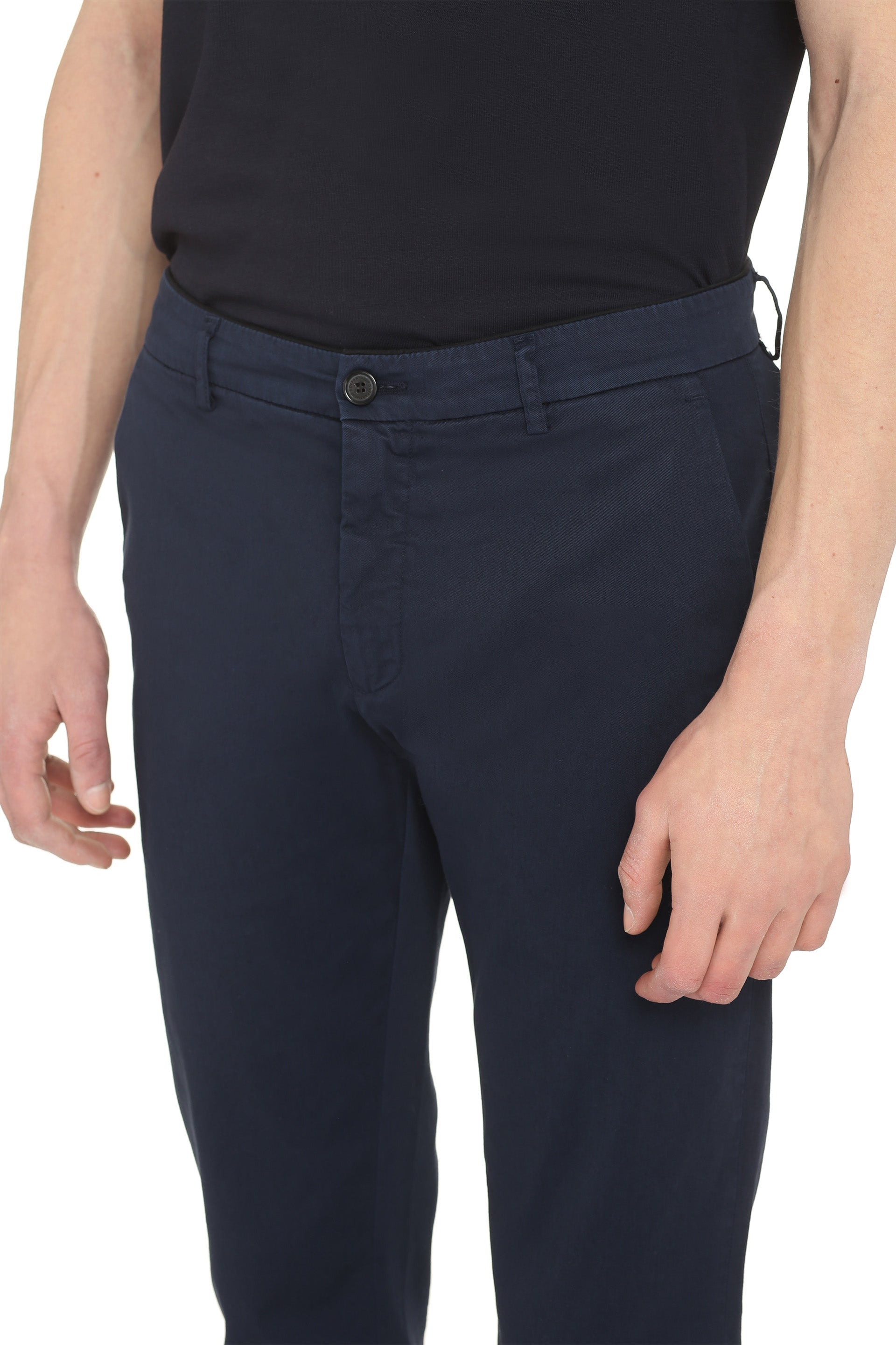 Prince stretch cotton chino trousers