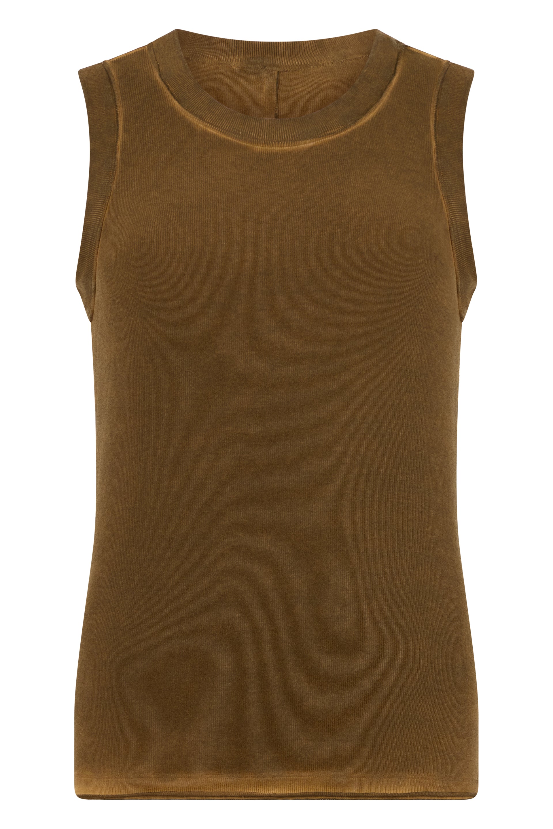Ribbed viscose tank top