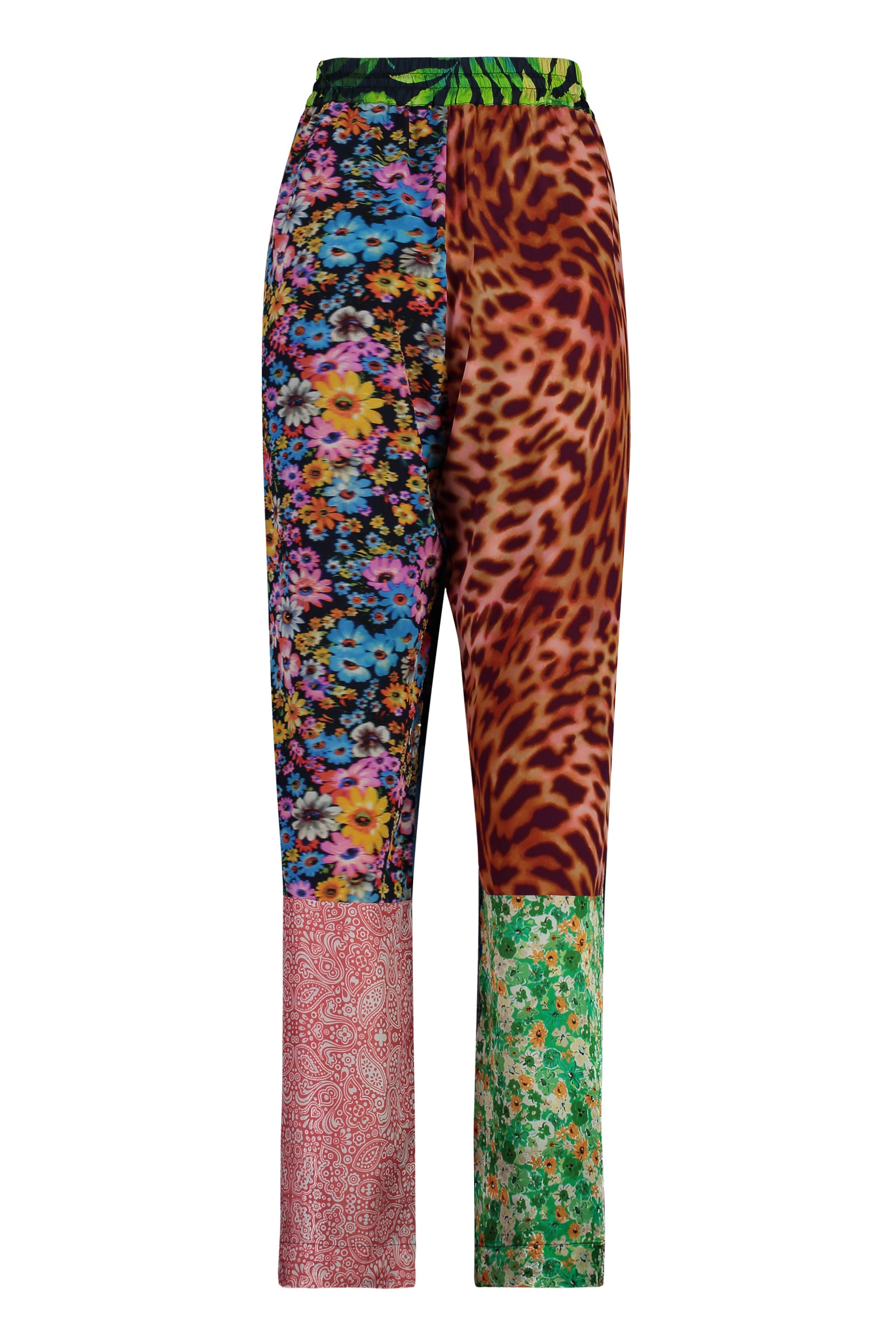 Printed silk pants