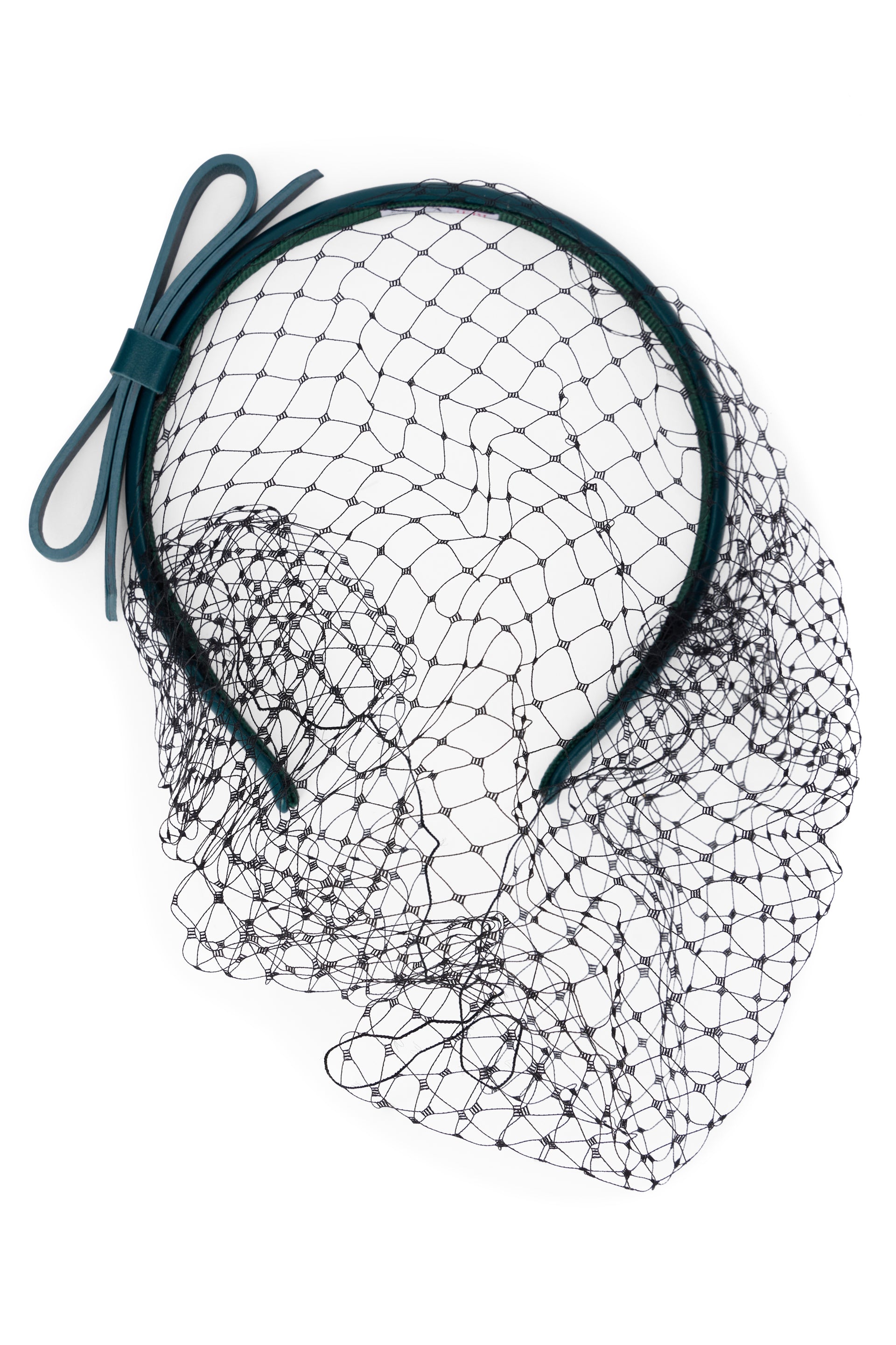 Blue hairband with elegant and sophisticated design.