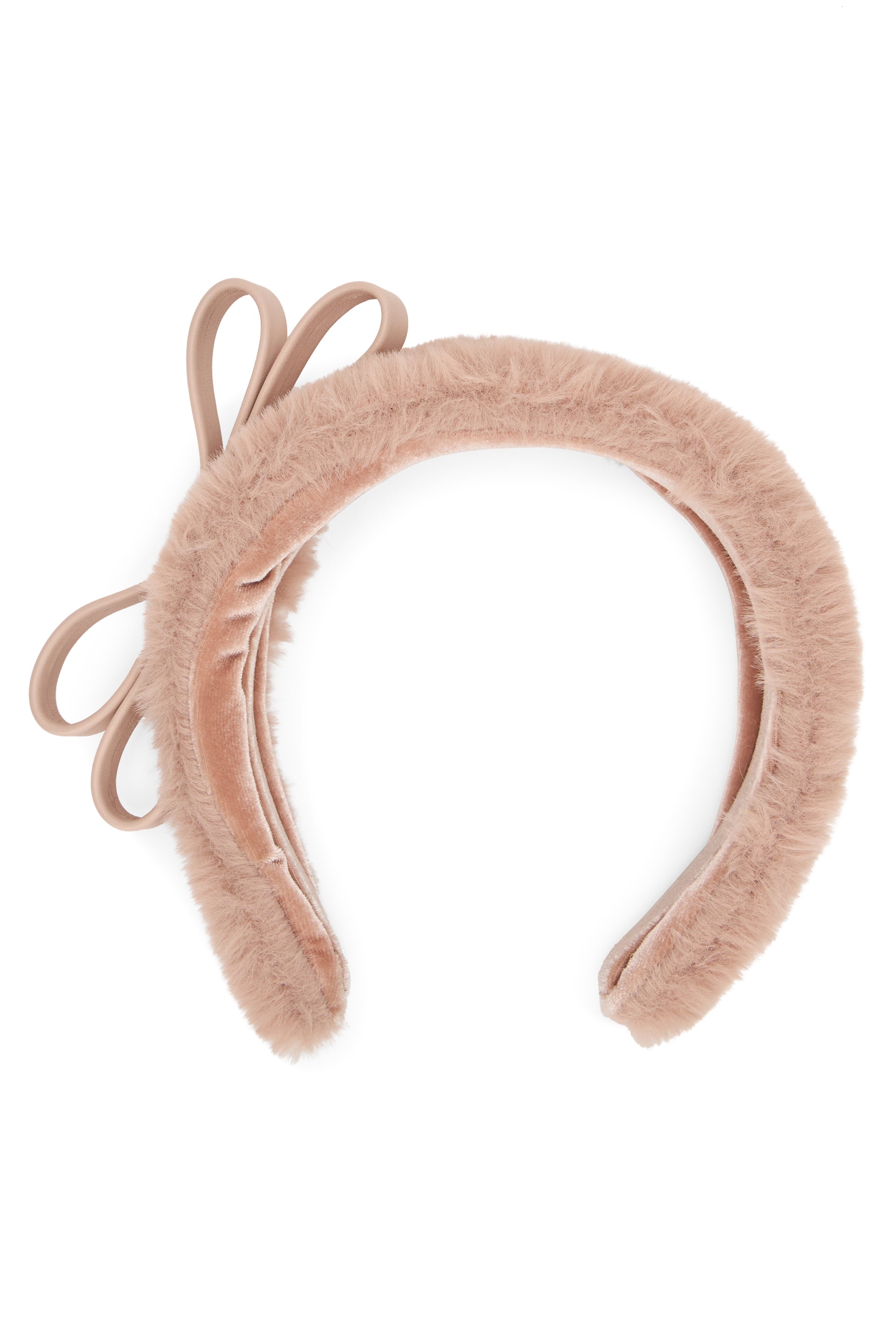 Pink hairband with an elegant and versatile design.