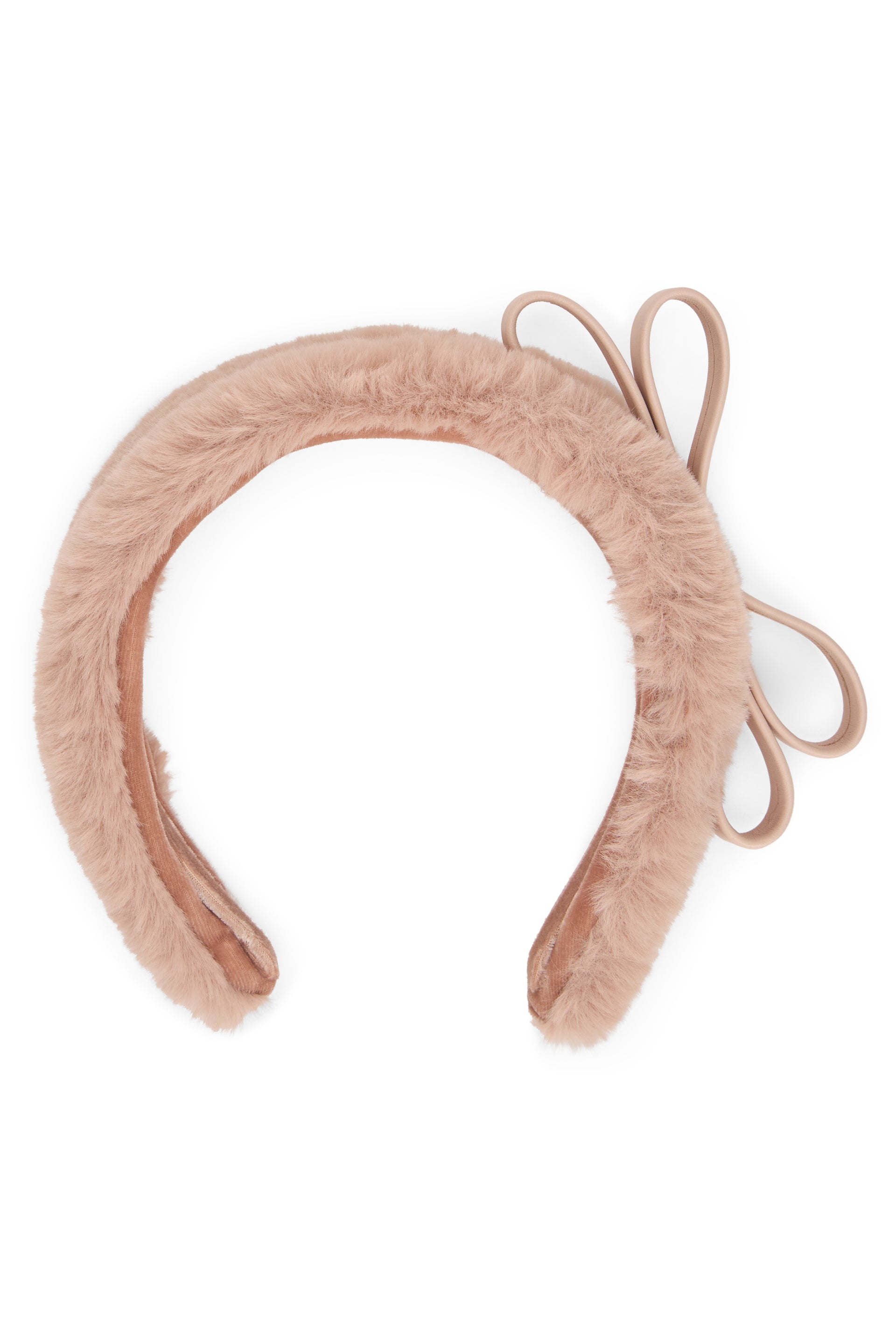 Pink hairband with an elegant and versatile design.