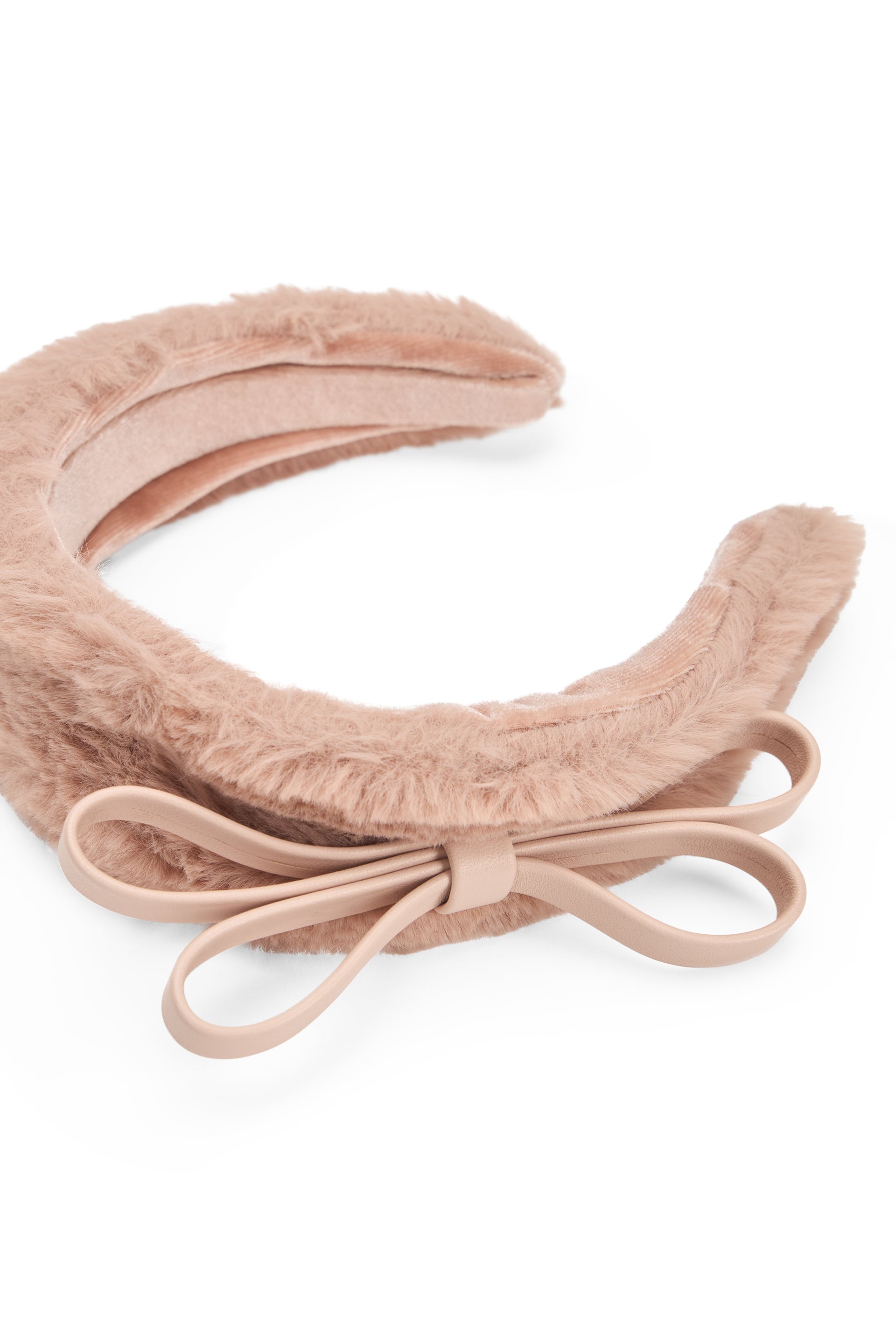 Pink hairband with an elegant and versatile design.