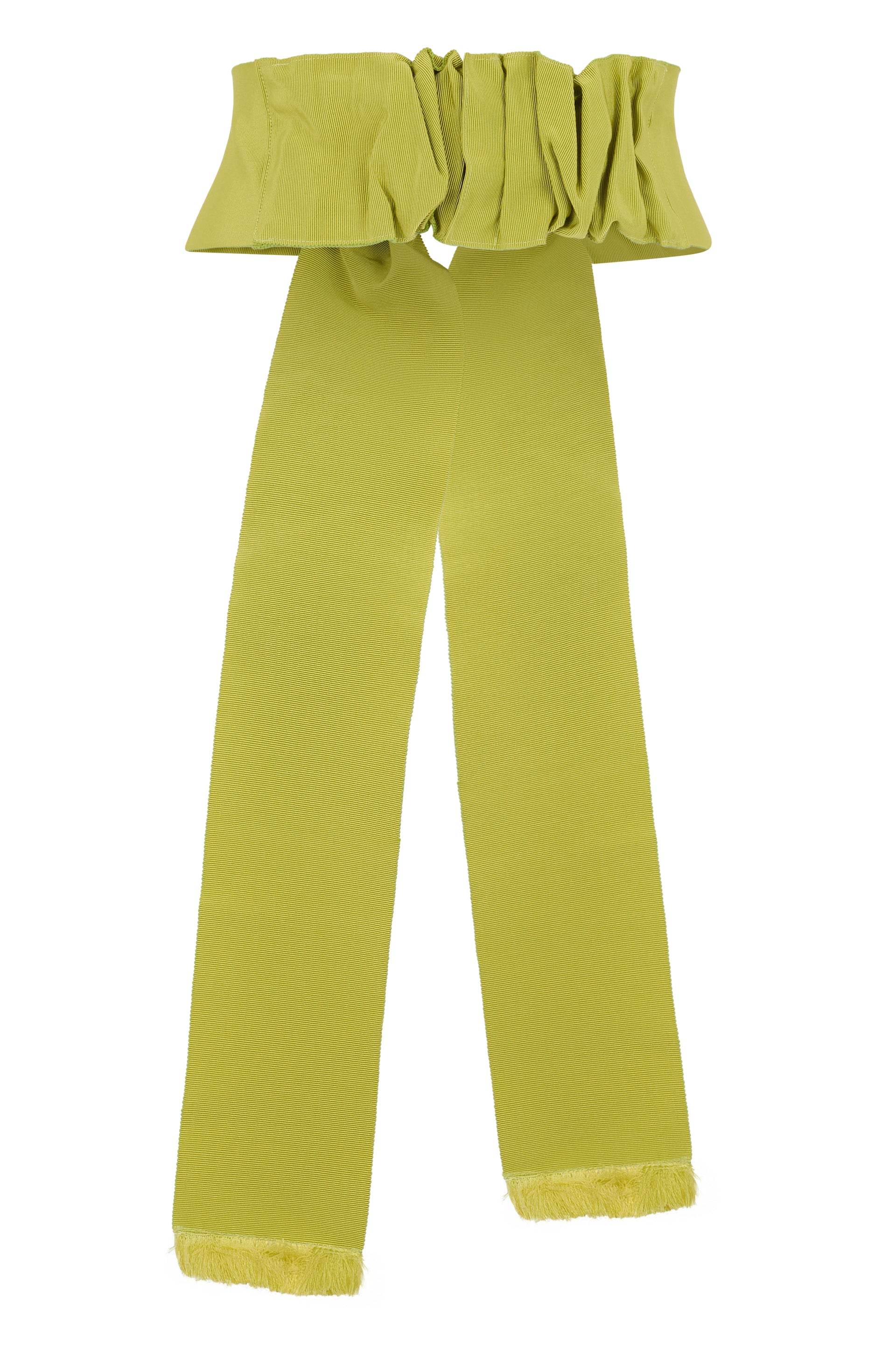 Elegant accessory for acid green hair with bow, versatile and chic.