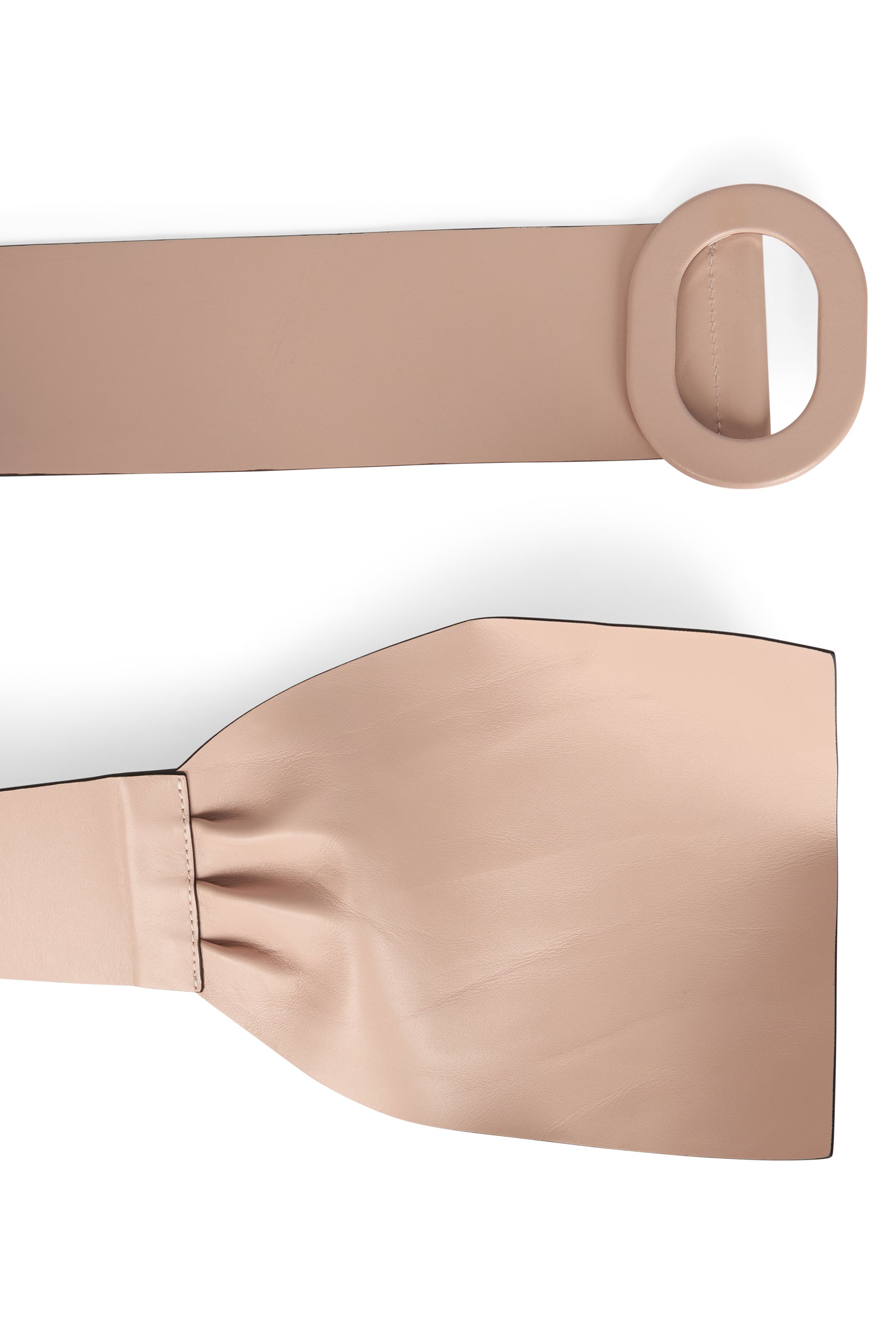 Elegant belt in shades of pink, minimal and versatile.