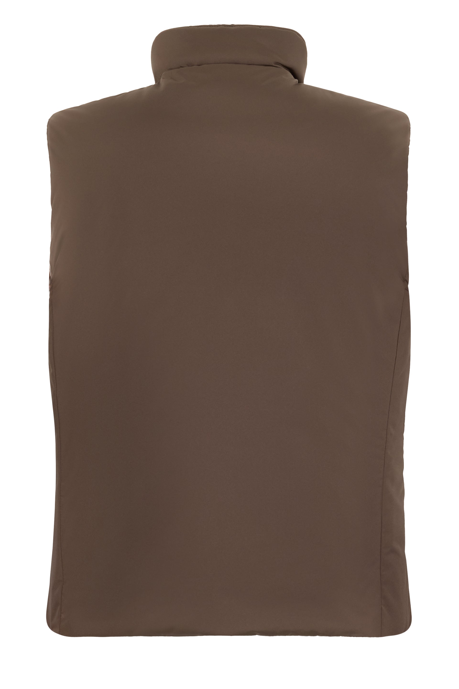 Sleeveless jacket in lightweight fabric