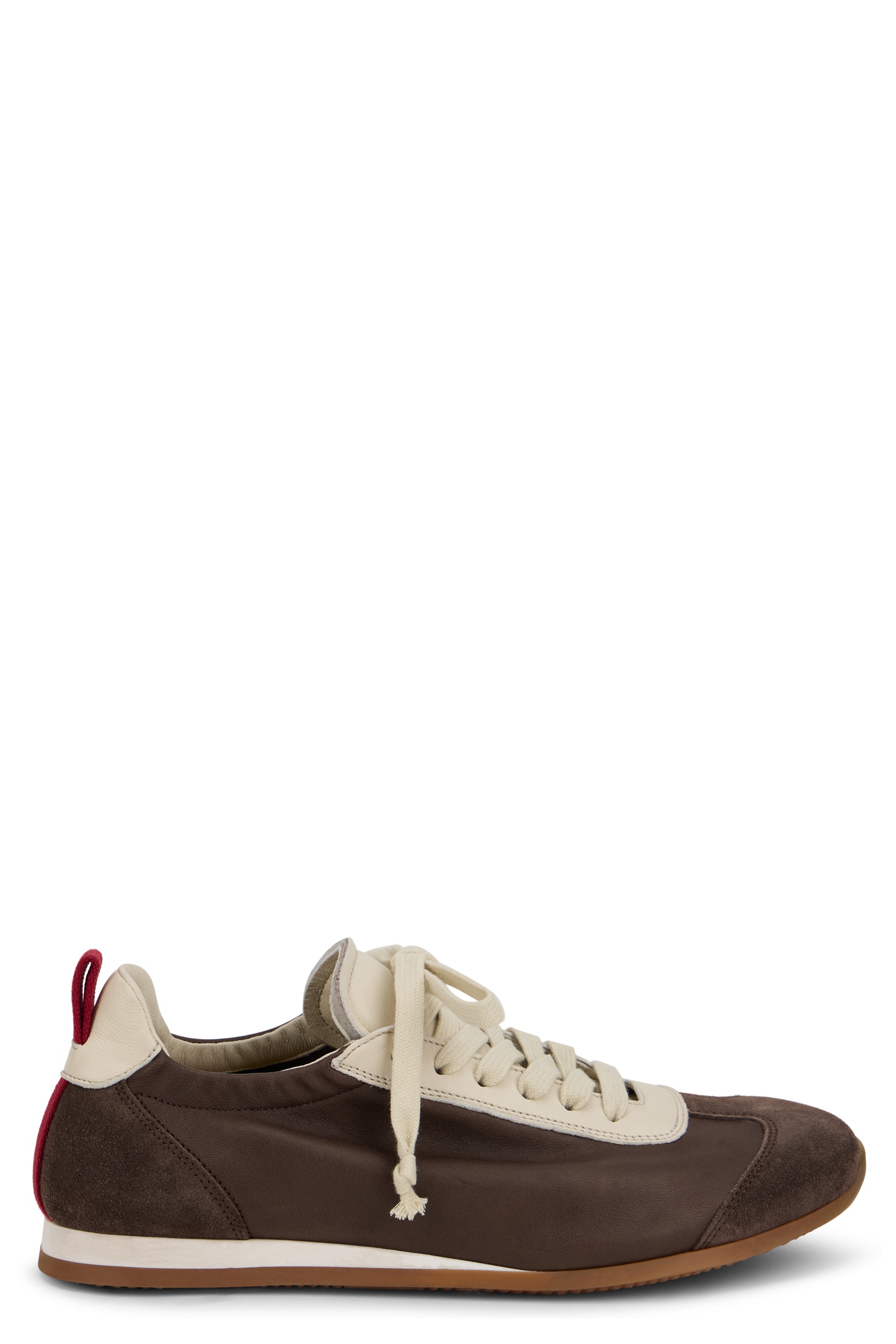 Baseball sneakers in leather