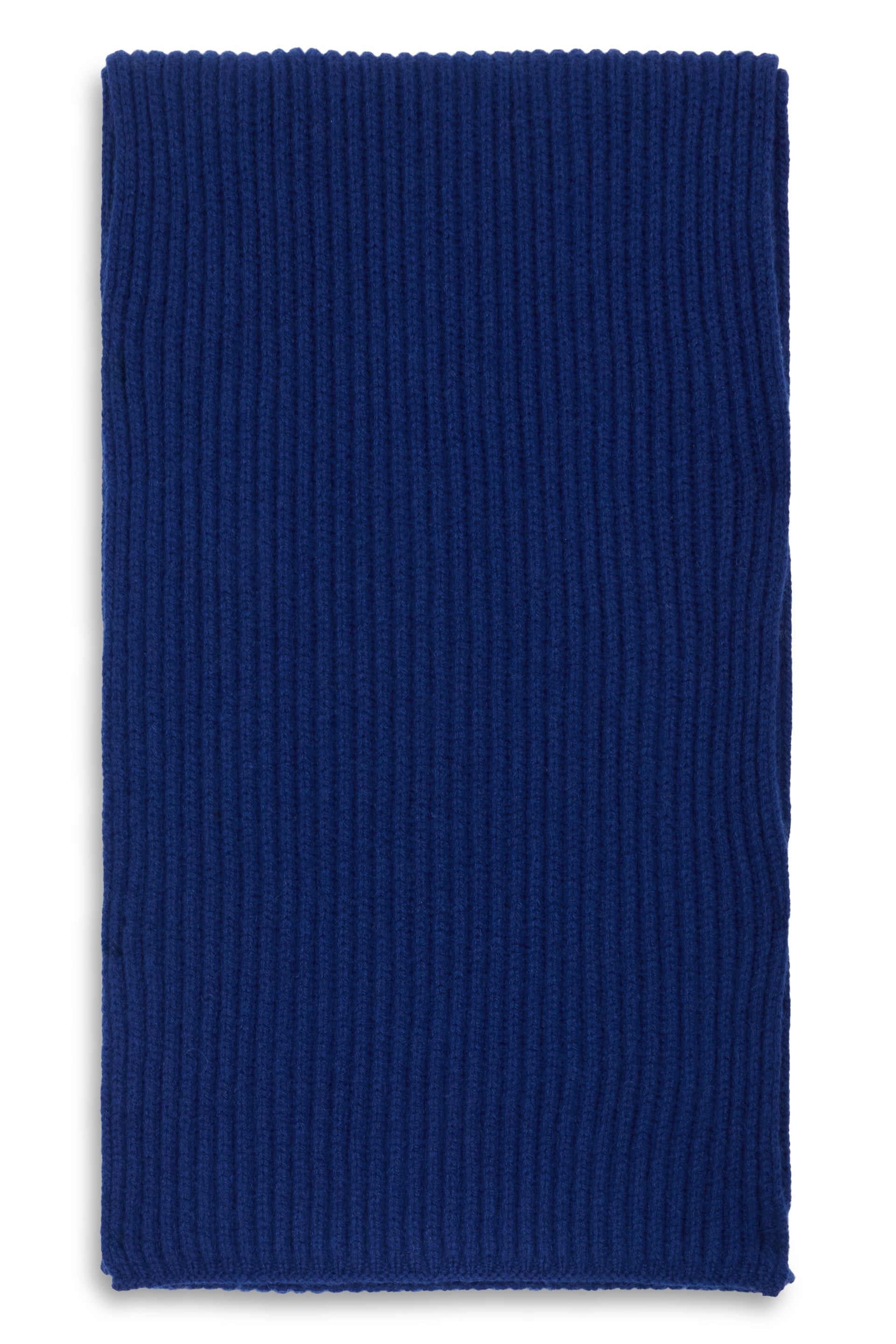 Loose blue scarf with casual design.