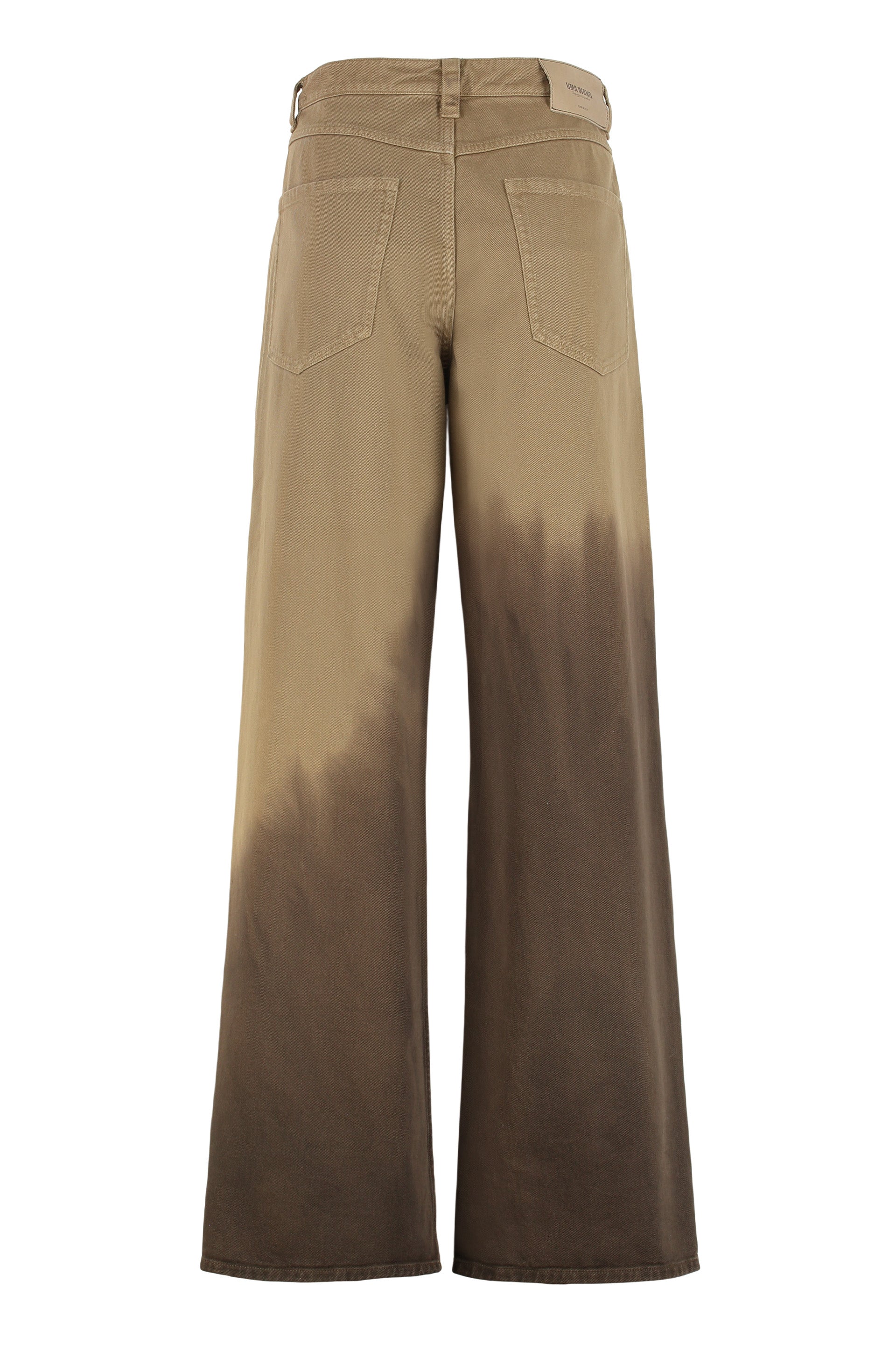 Wide high-waisted trousers