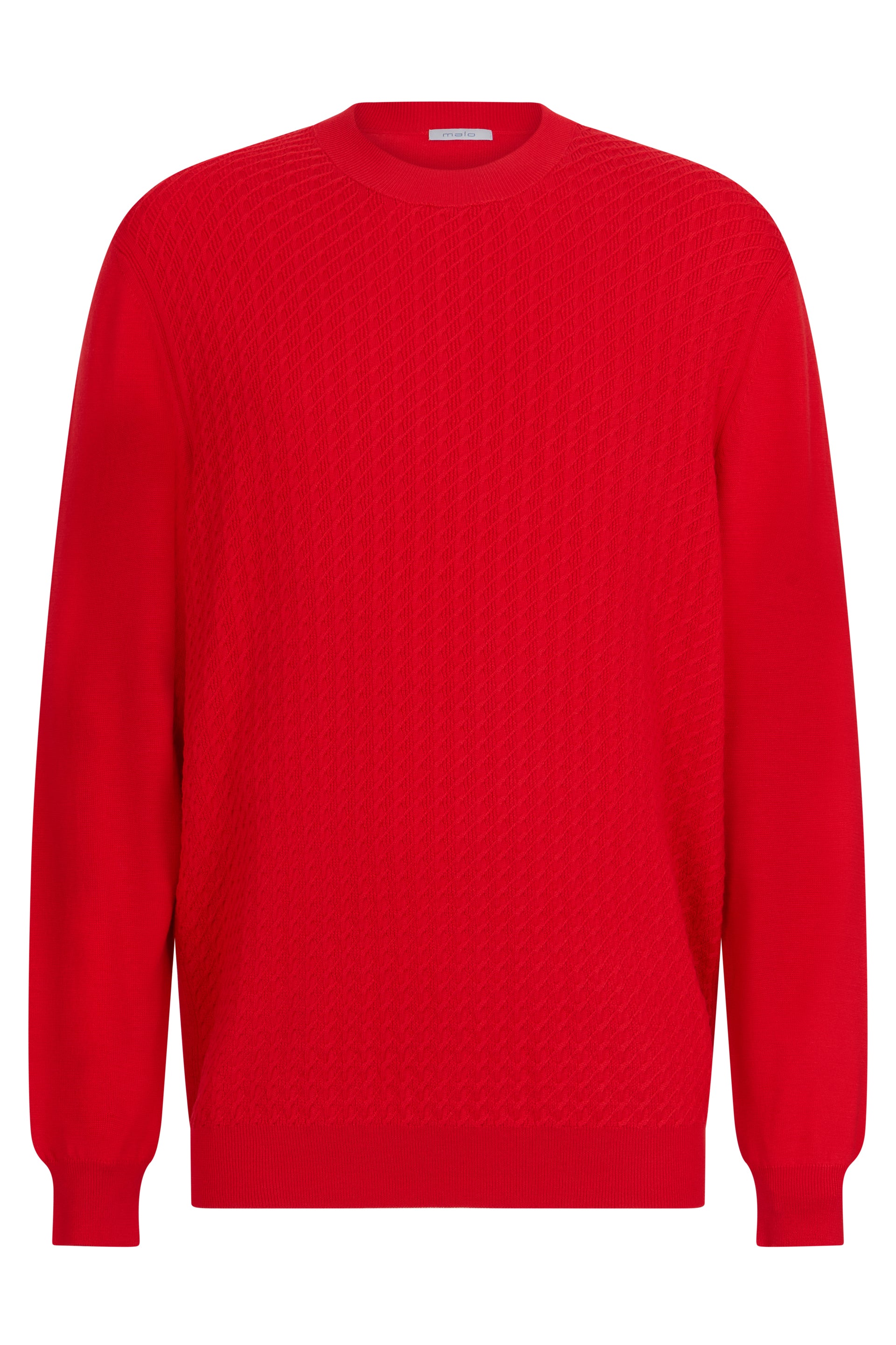 Elegant red sweater with long sleeves