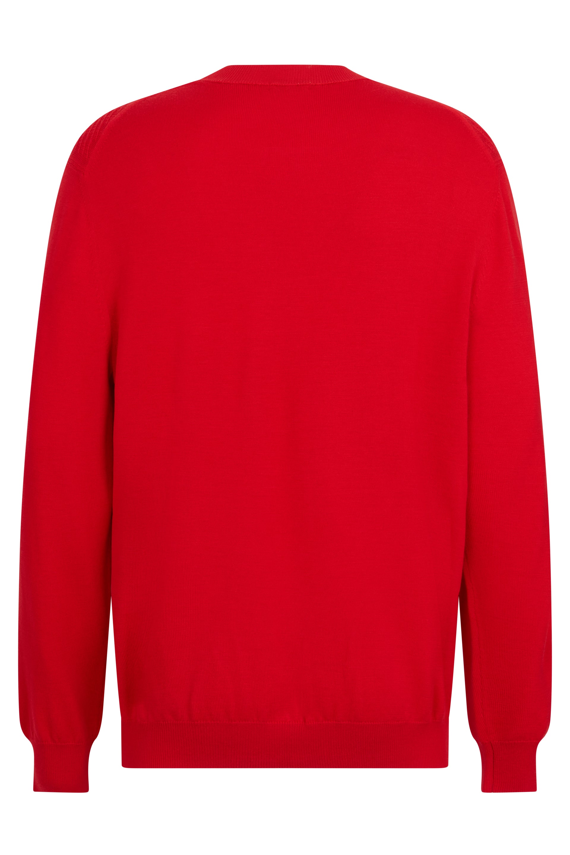 Elegant red sweater with long sleeves