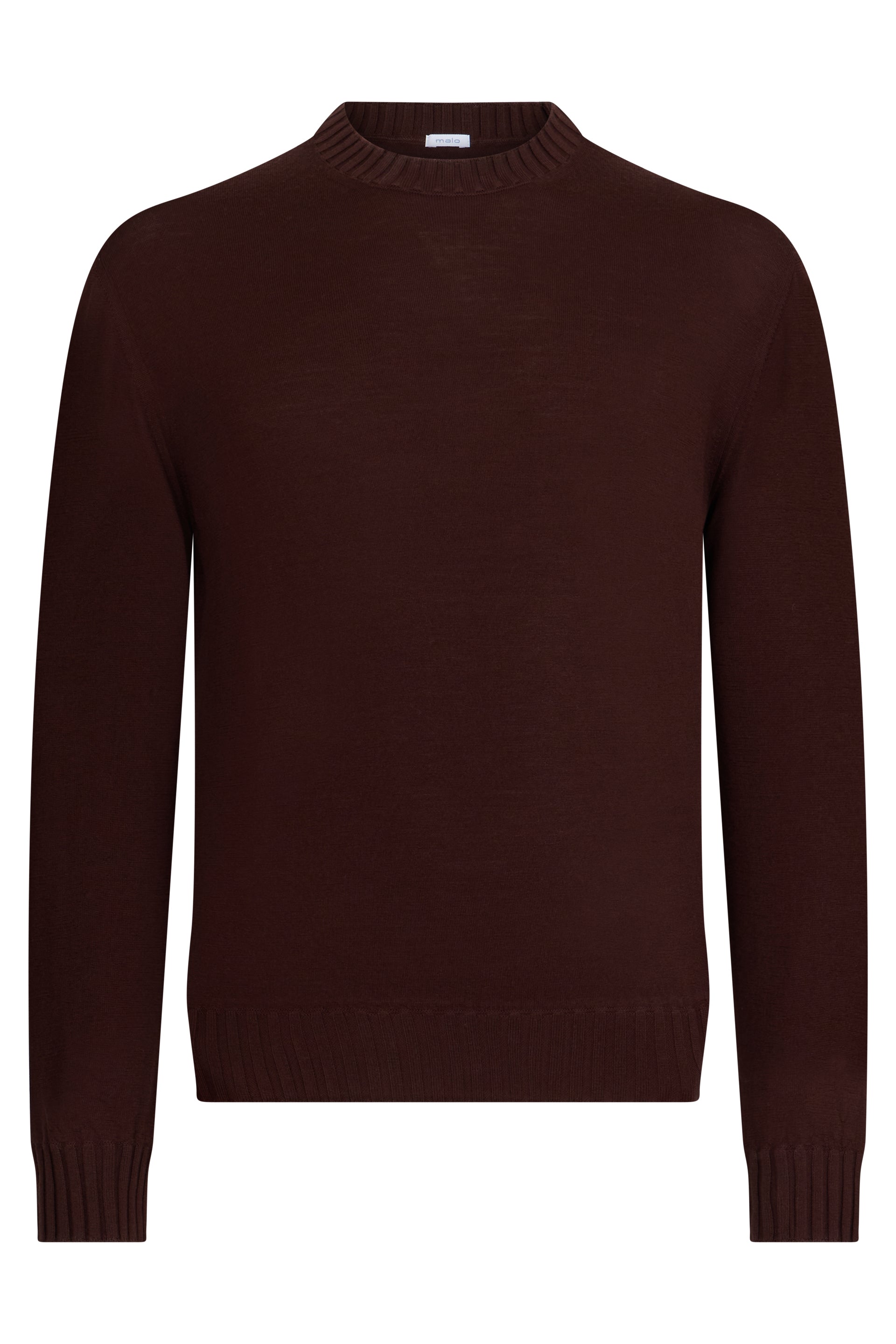 Elegant dark brown sweater, long sleeves