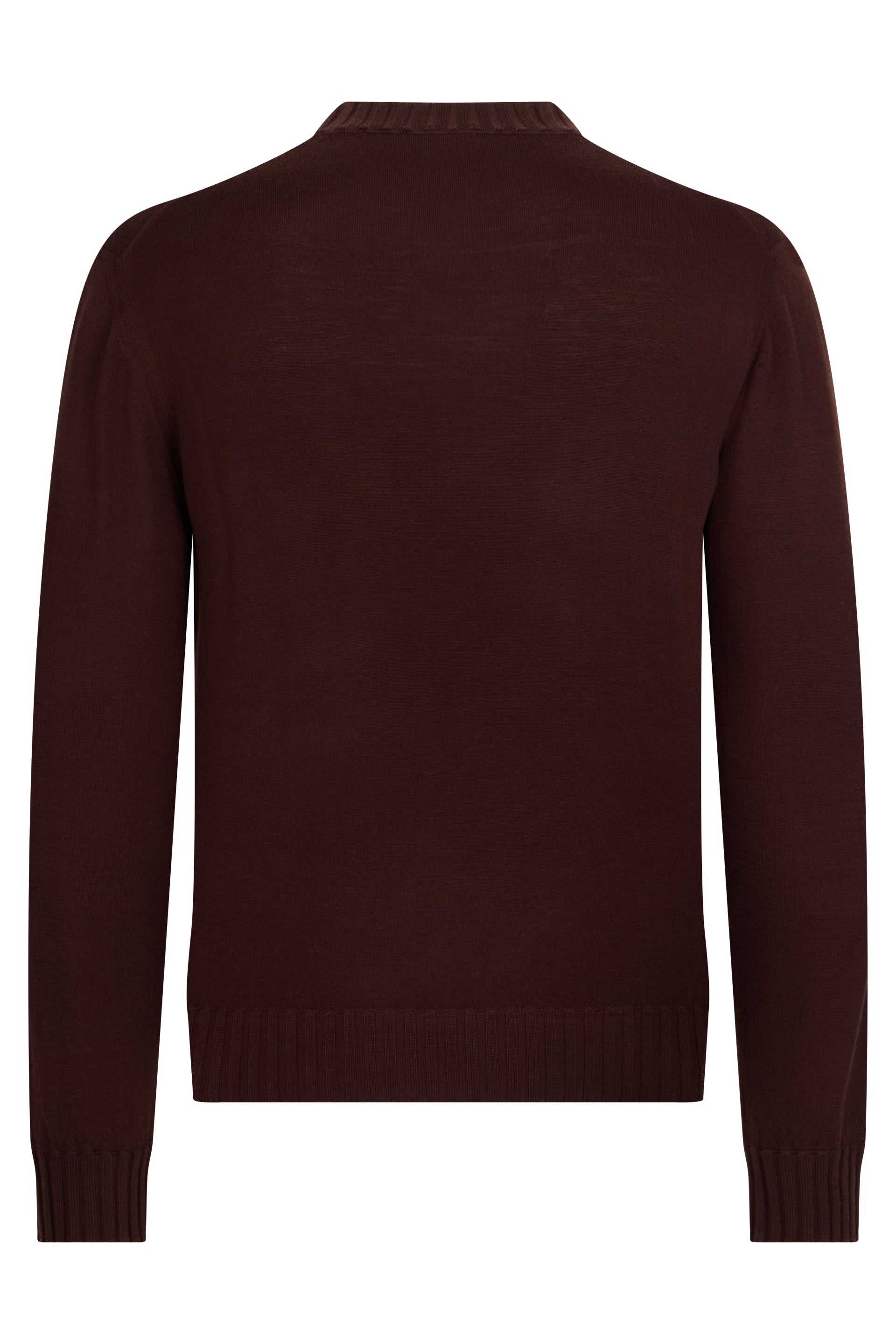 Elegant dark brown sweater, long sleeves