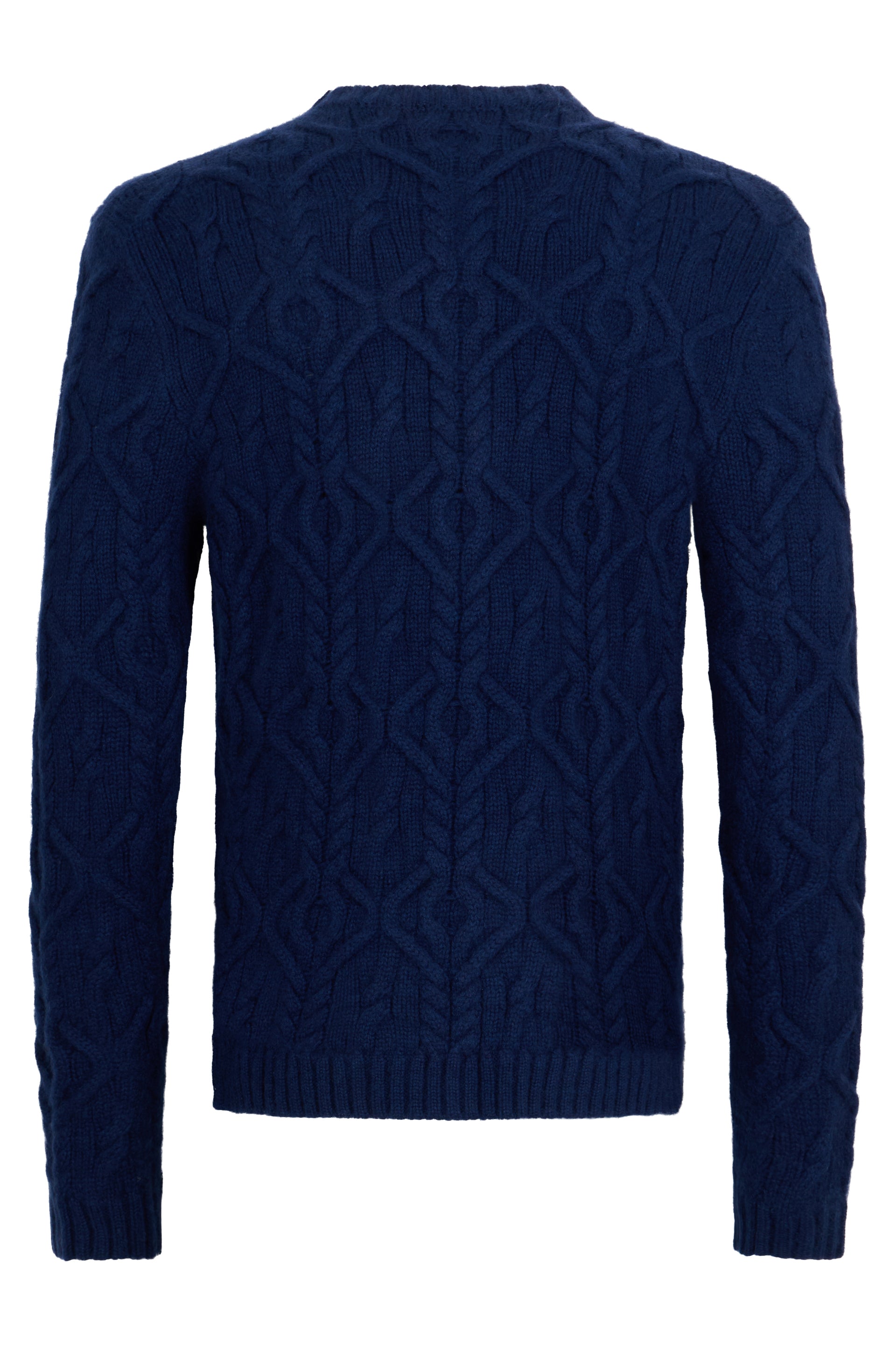 Navy Blue Sweater Elegant and Versatile Man