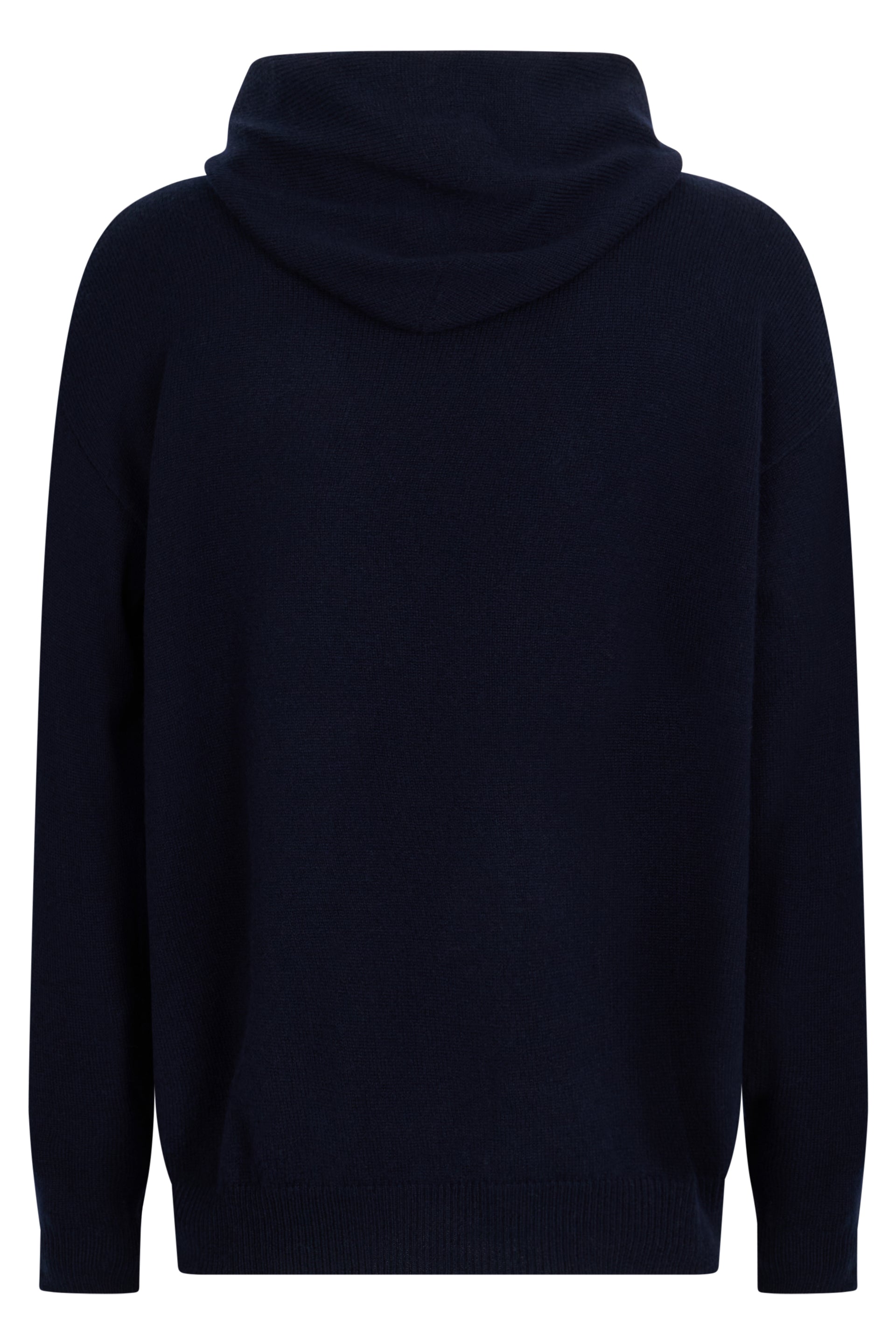 Dark blue hoodie with soft hood