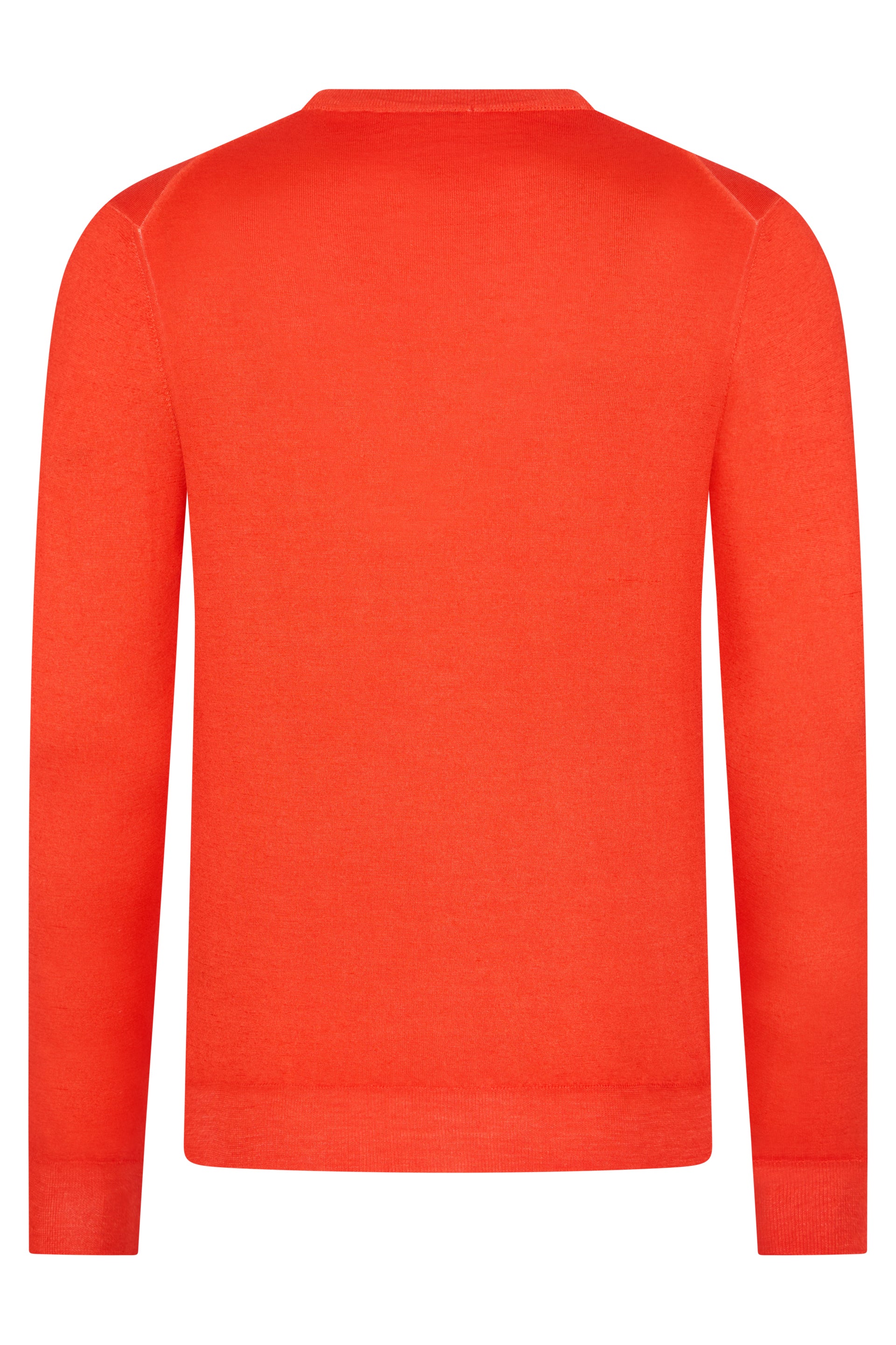 Red sweater with long sleeves, comfort and style