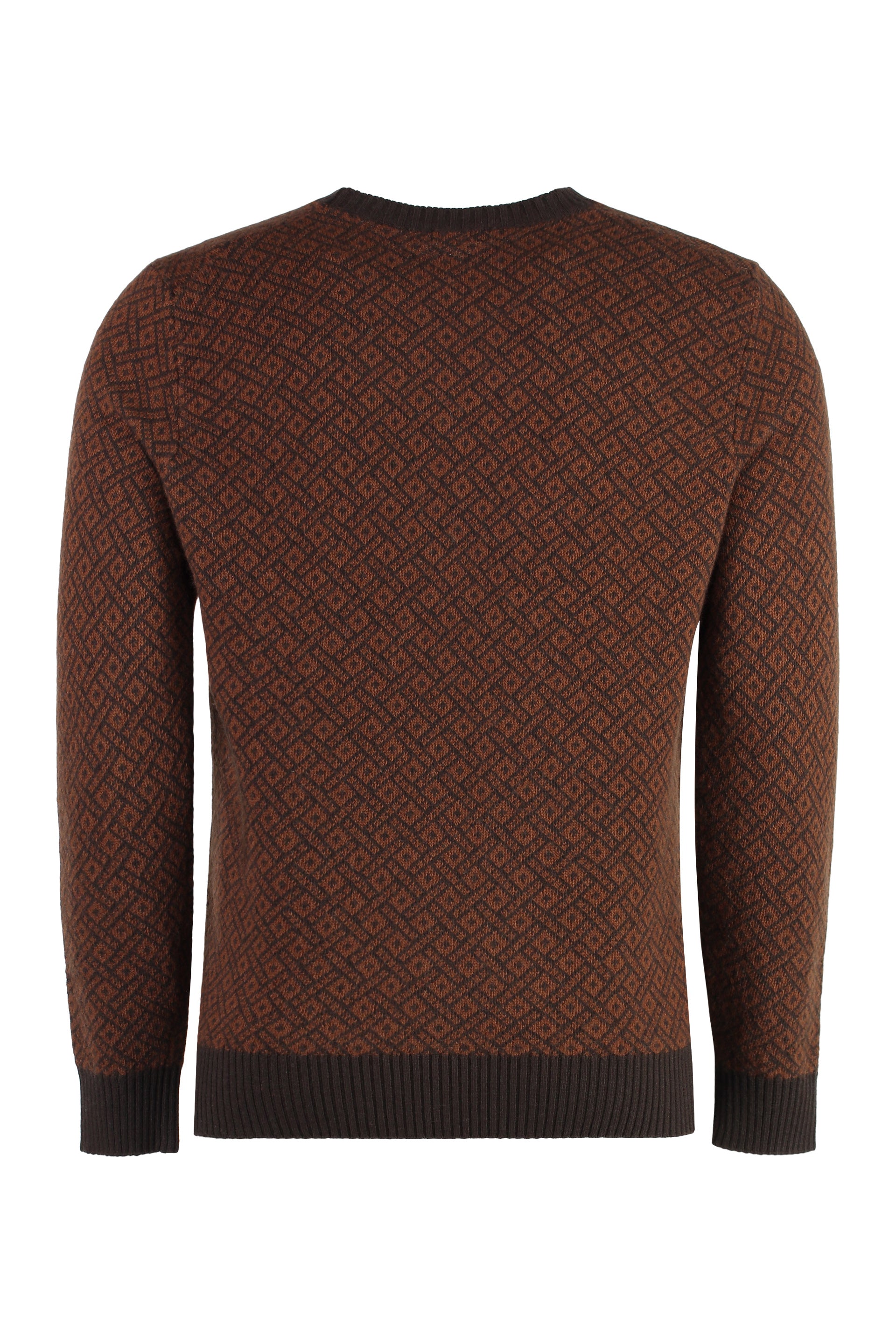 Virgin wool and cashmere pullover