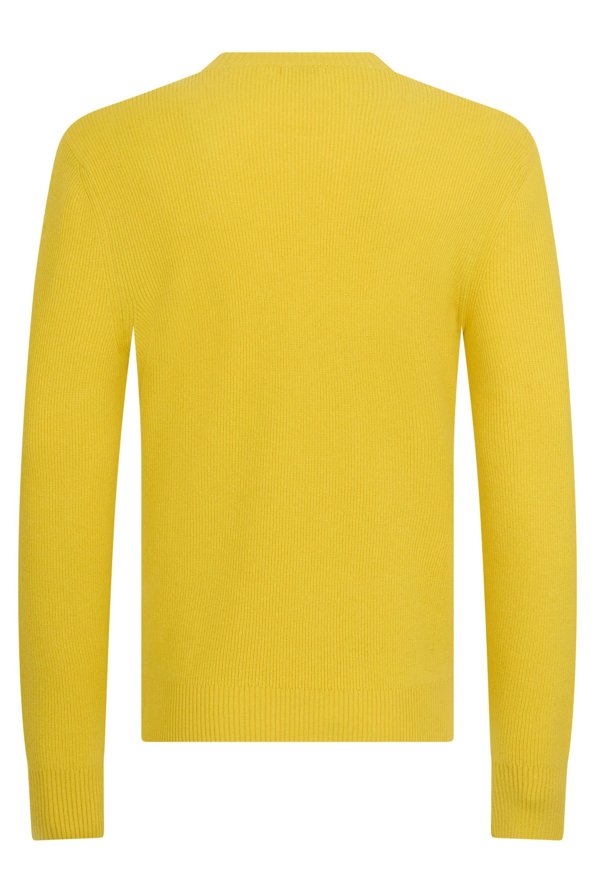 Yellow sweater with long sleeves, soft and versatile
