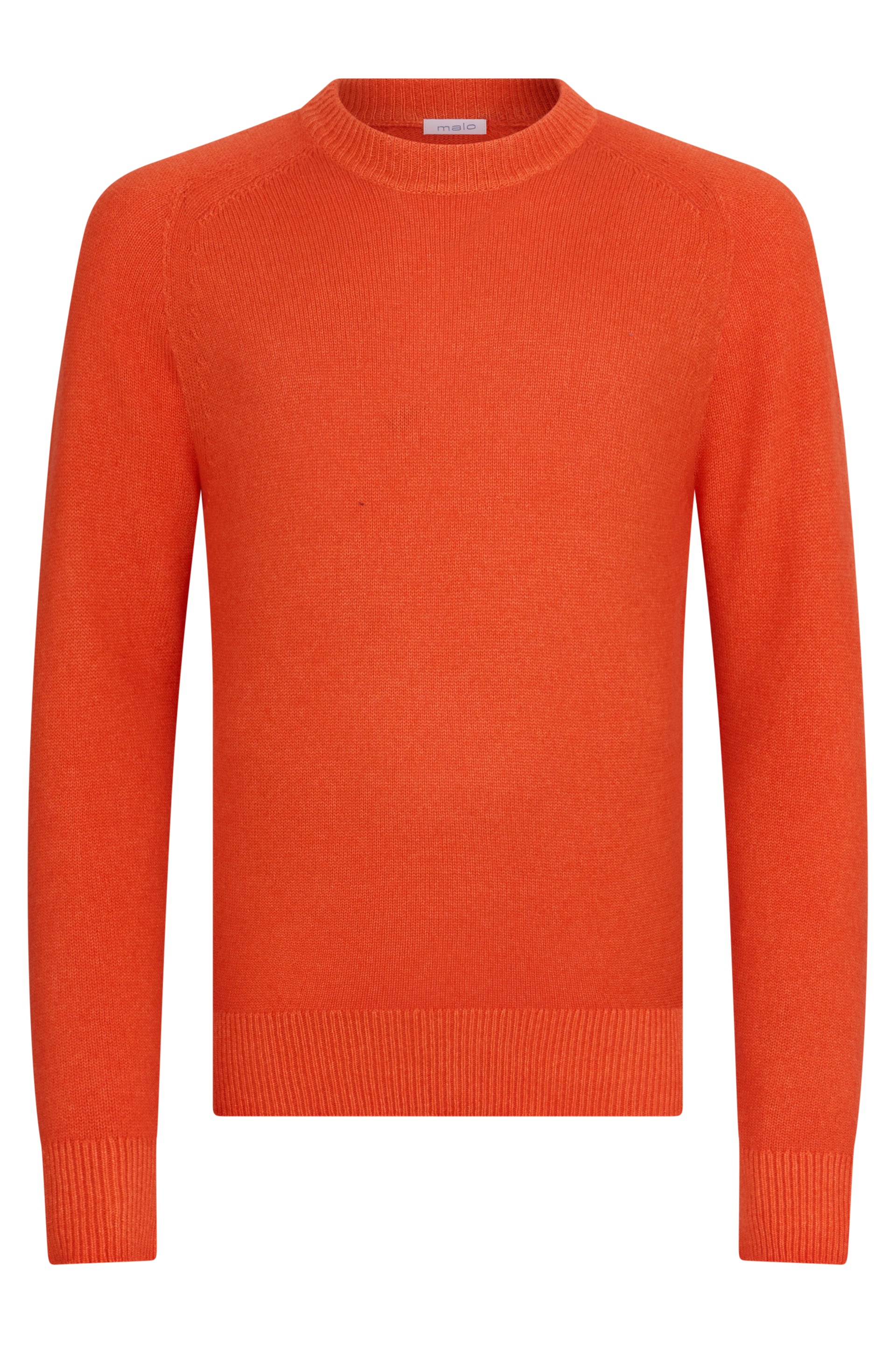 Orange pullover with versatile long sleeves