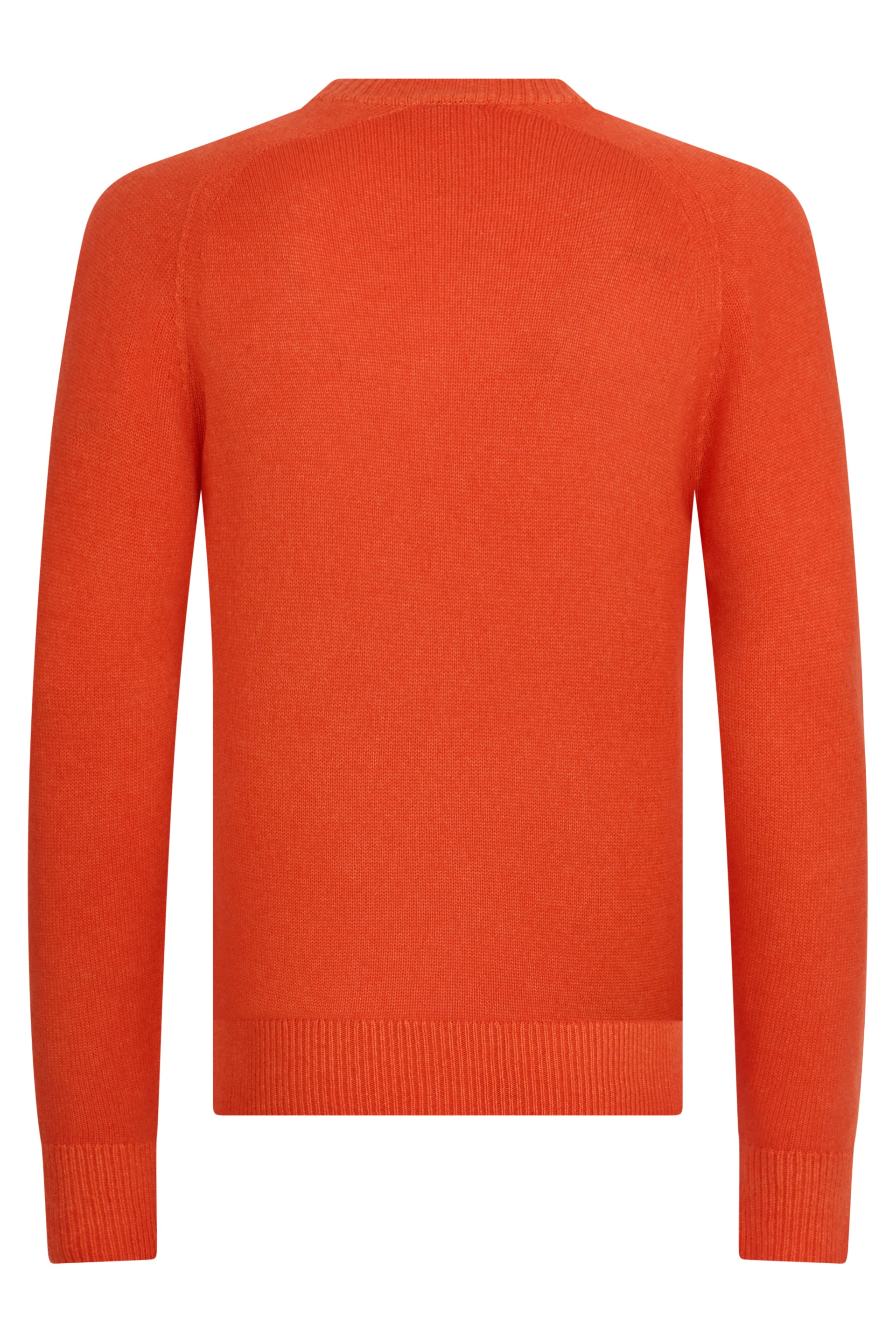 Orange pullover with versatile long sleeves