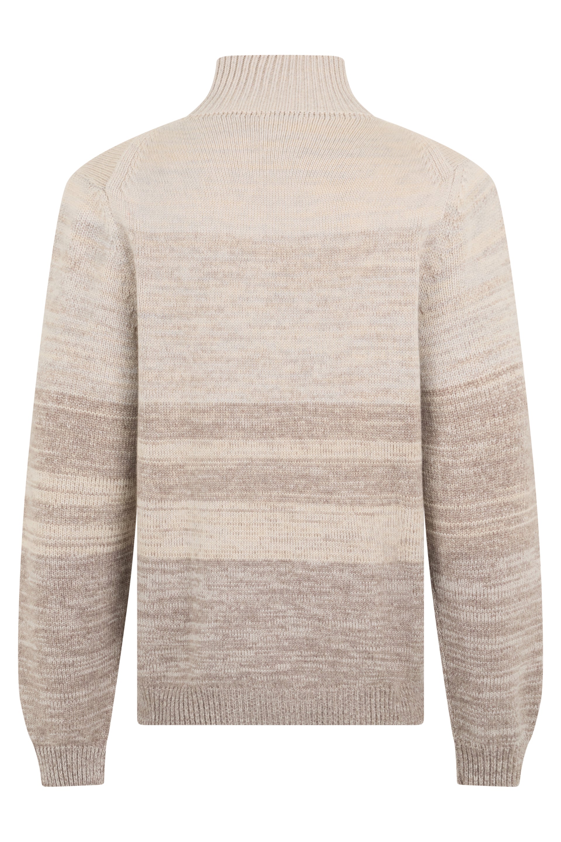 Elegant Neutral Striped Crewneck Sweater