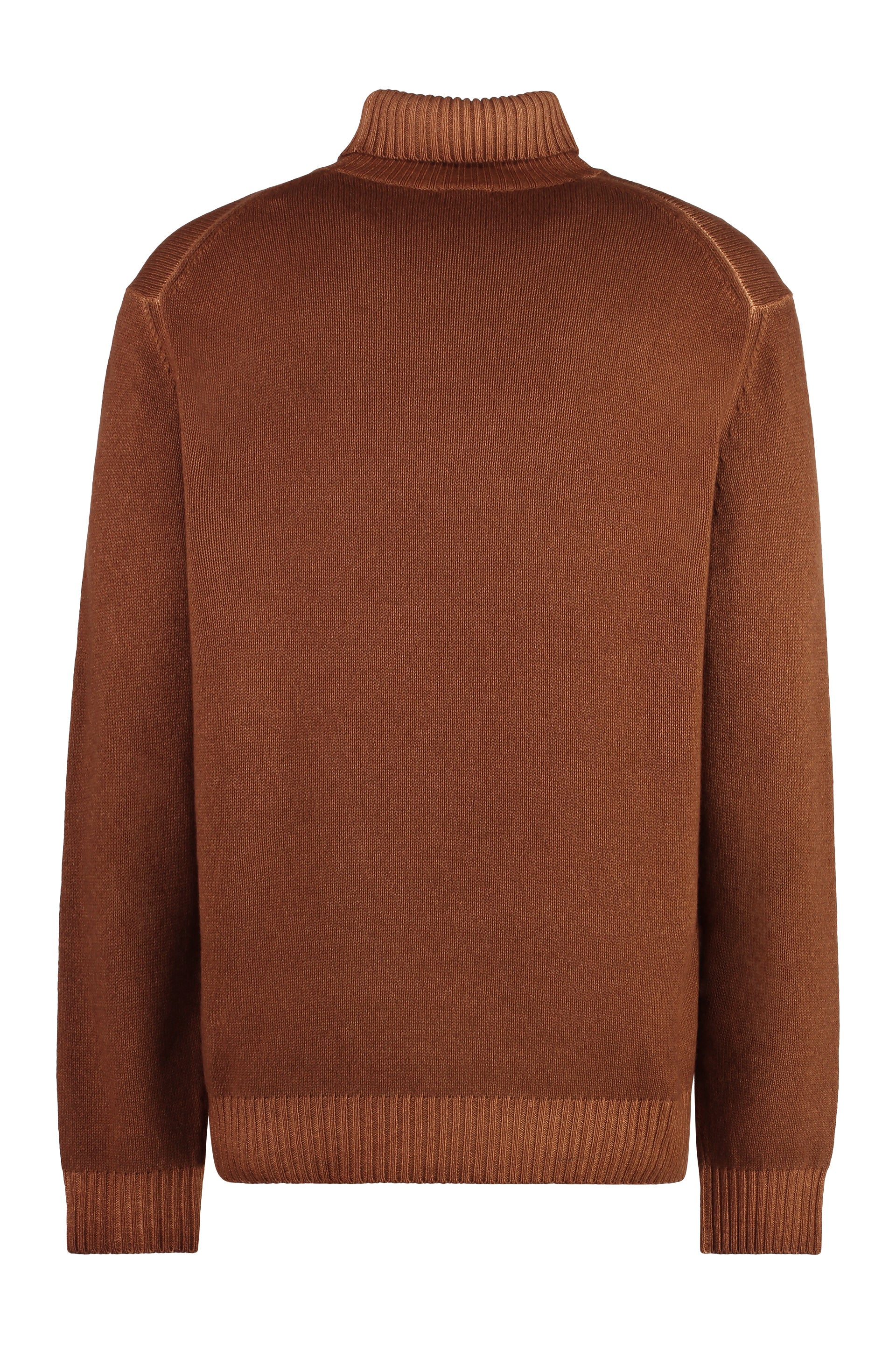 Virgin wool turtleneck sweater