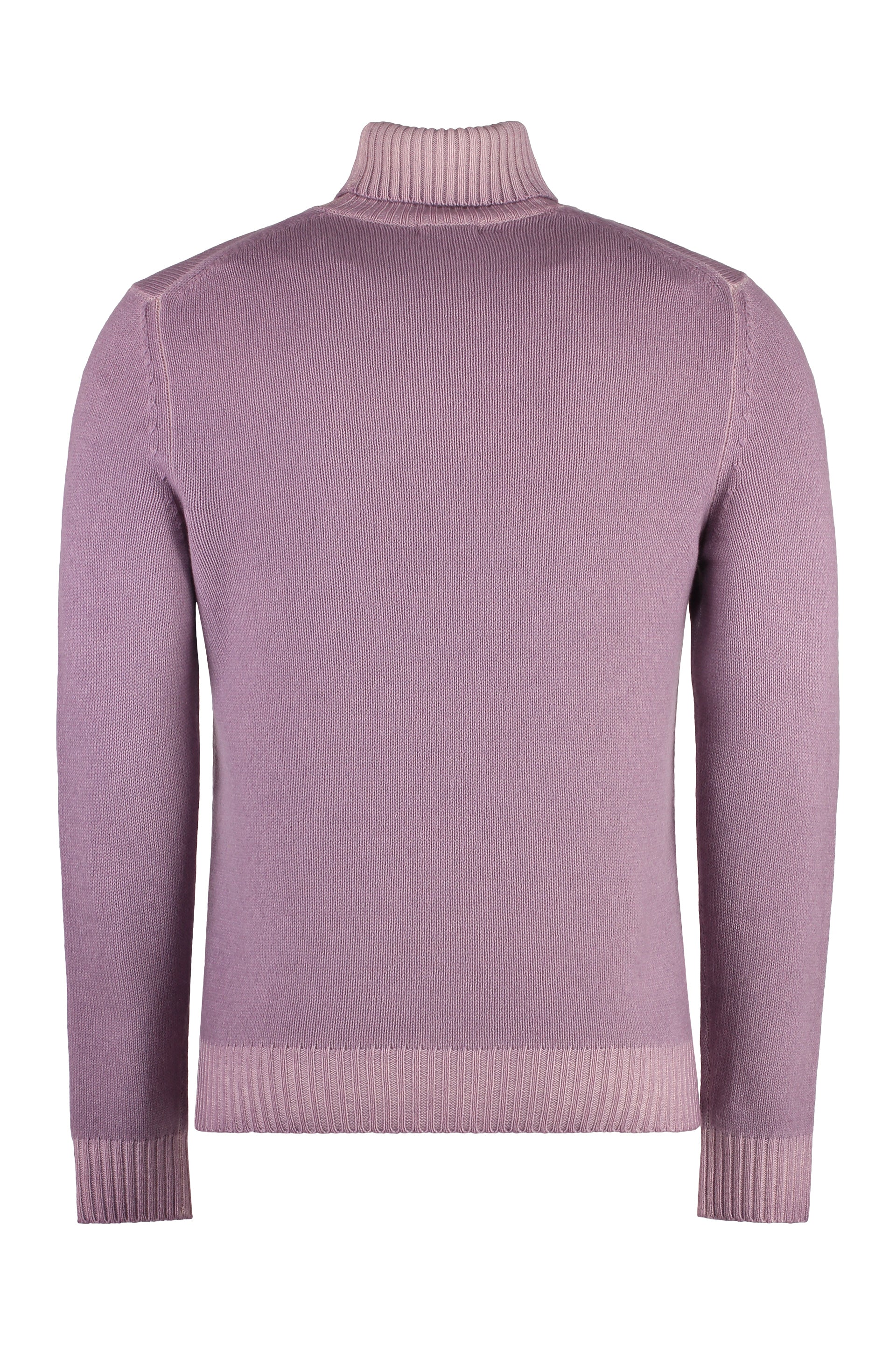 Virgin-wool turtleneck sweater