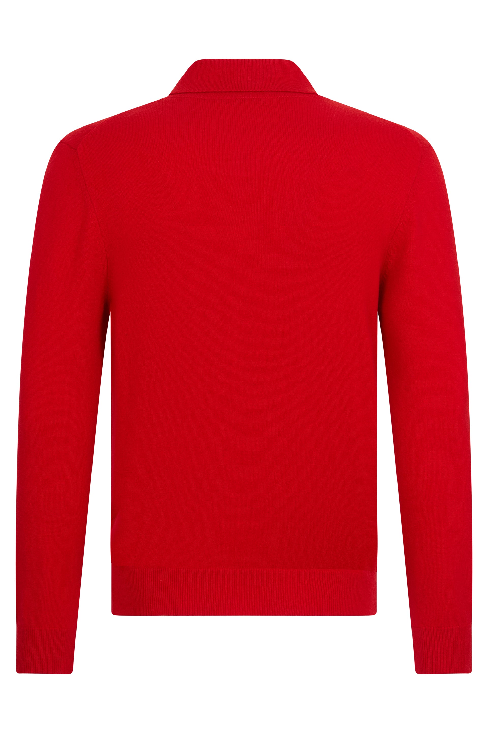 Red polo long sleeves