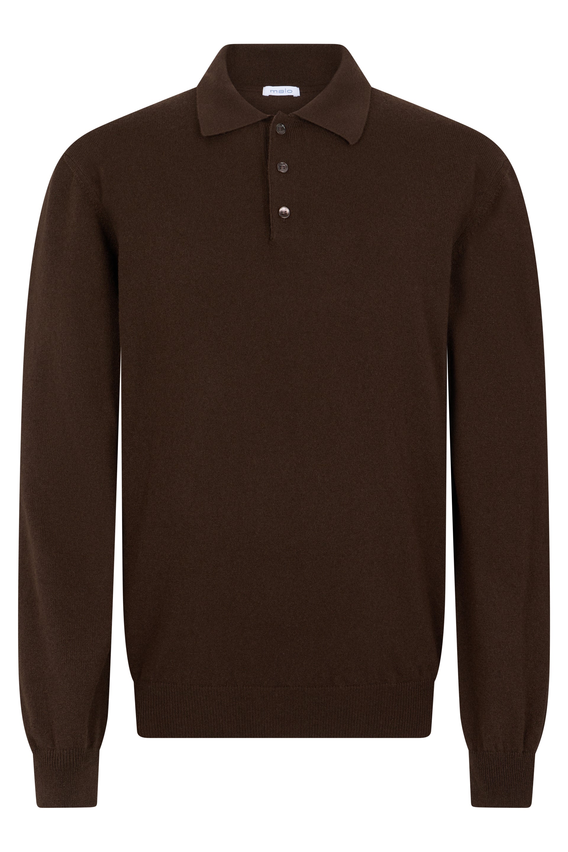 Elegant Brown Polo with Polo Collar