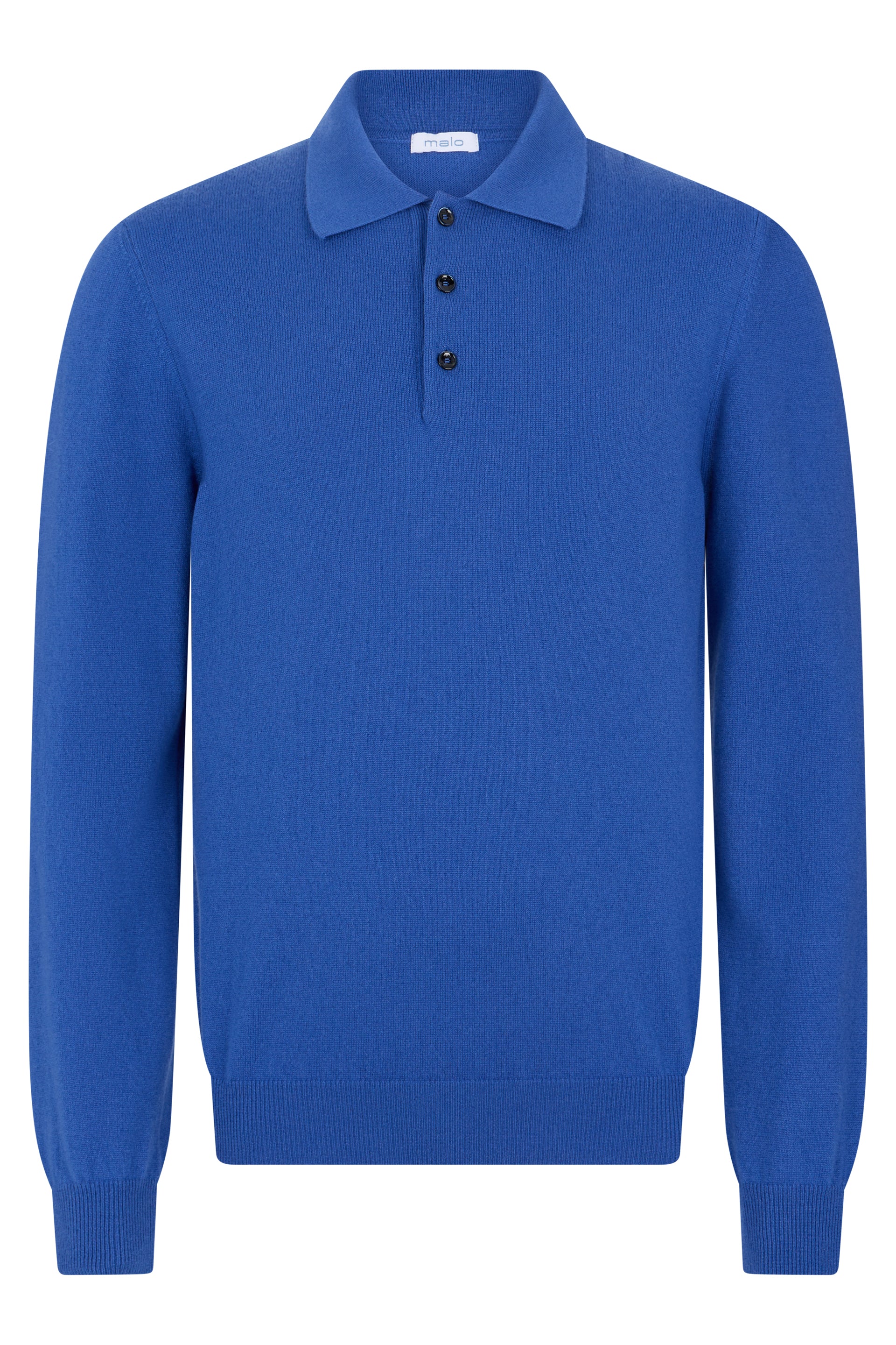 Blue Long Sleeve Polo Comfortable
