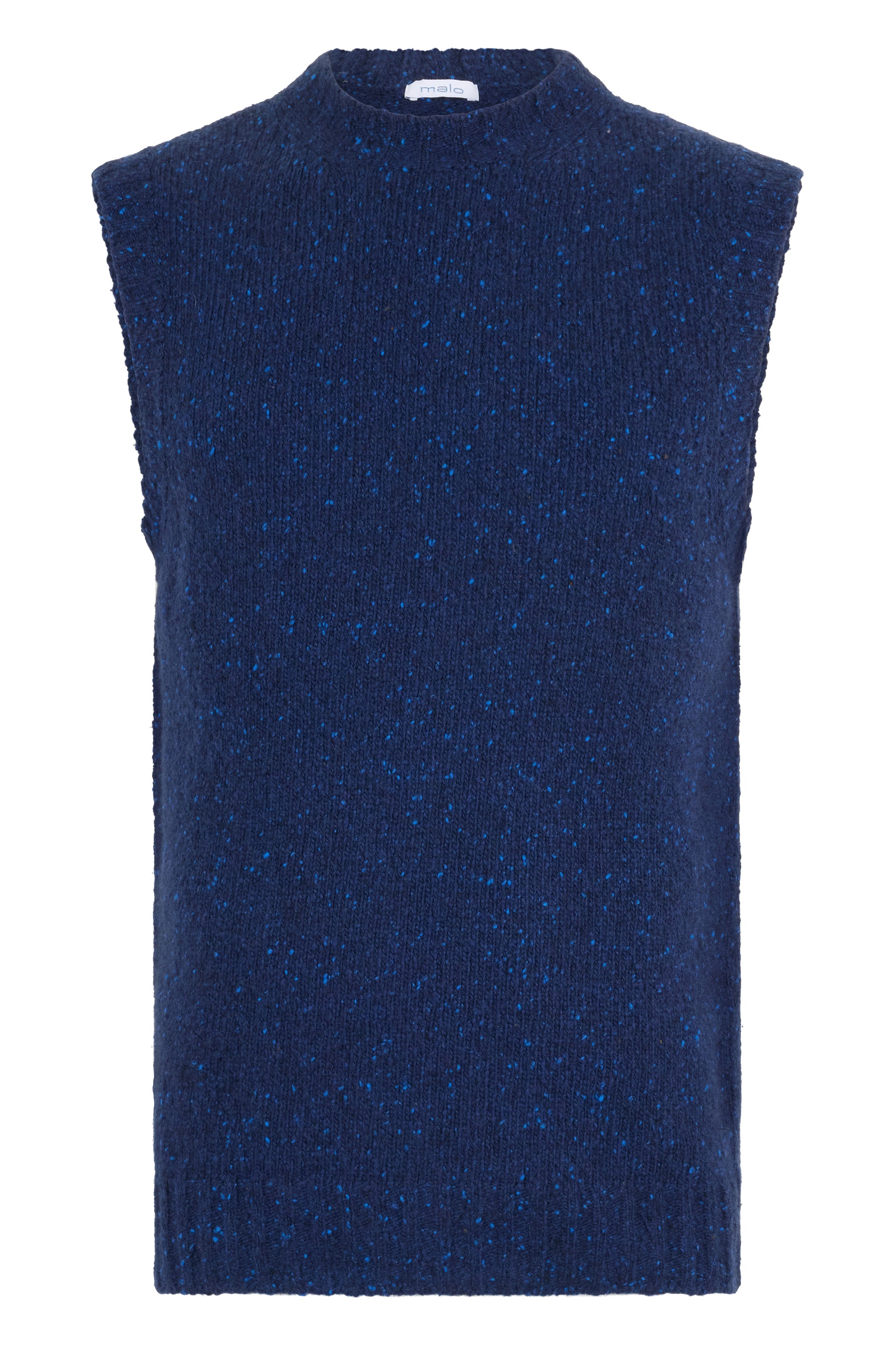 Elegant dark blue sleeveless sweater for any occasion