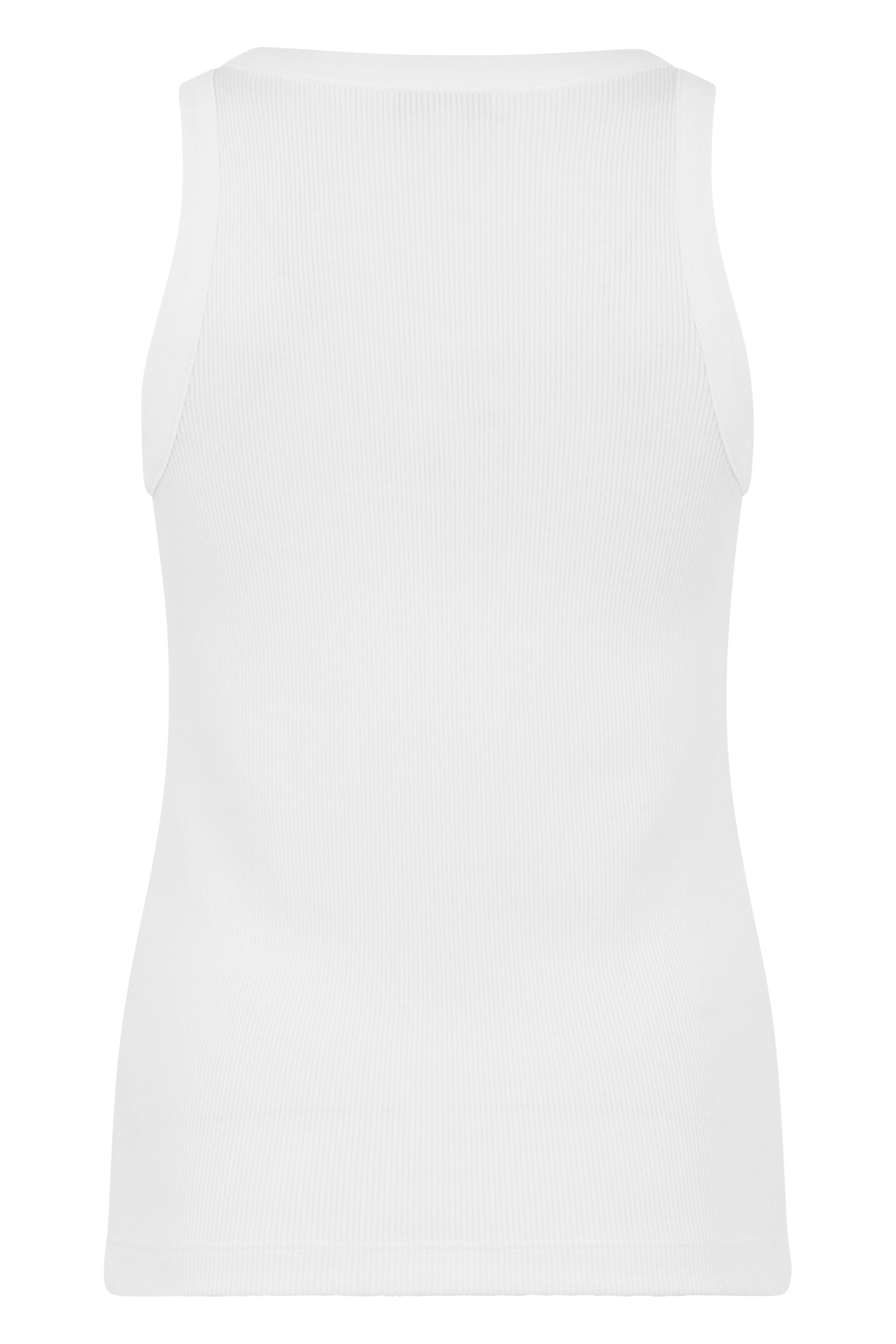 Top in mixed cotton ribbed