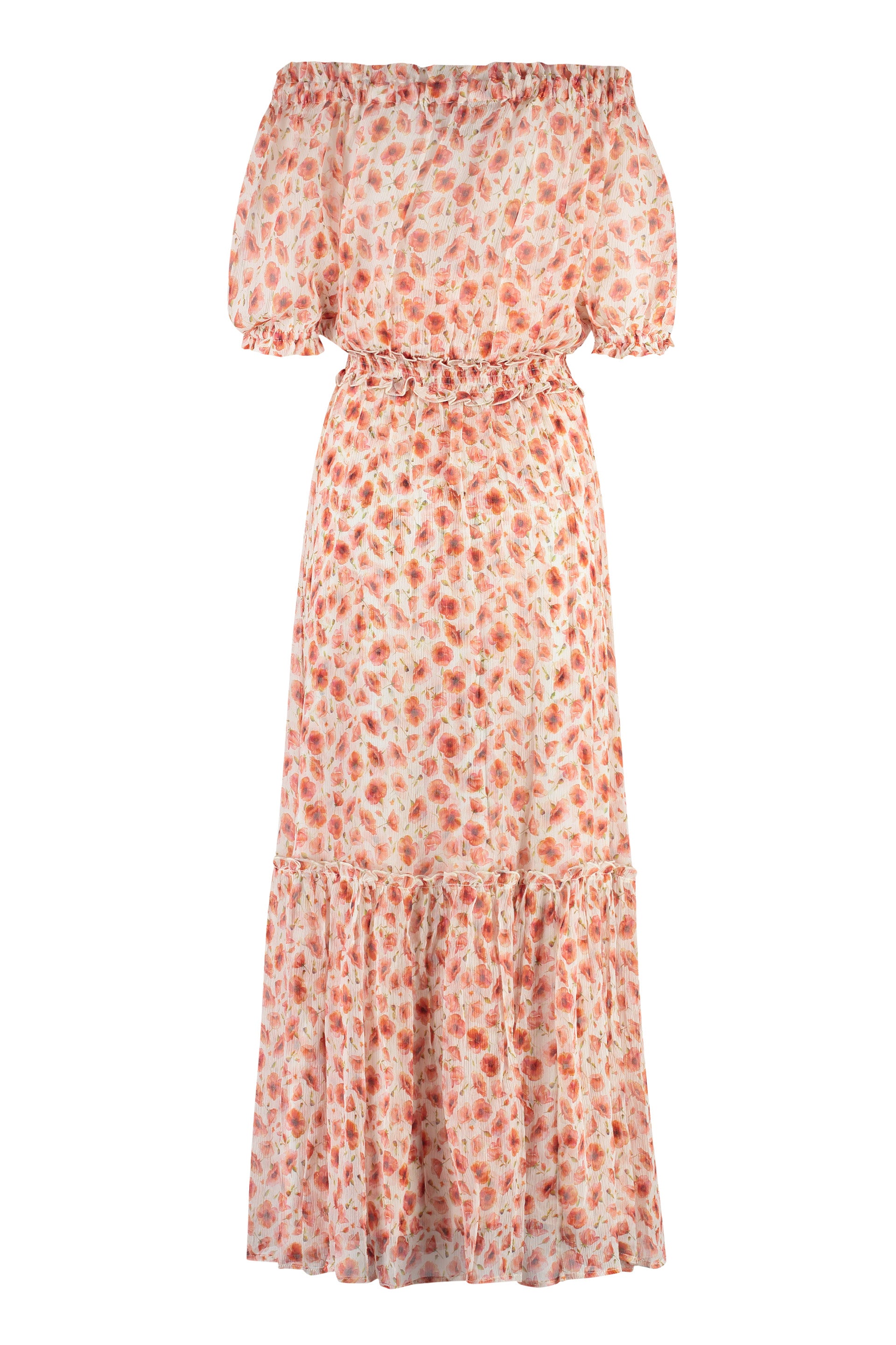 Picnic silk maxi dress