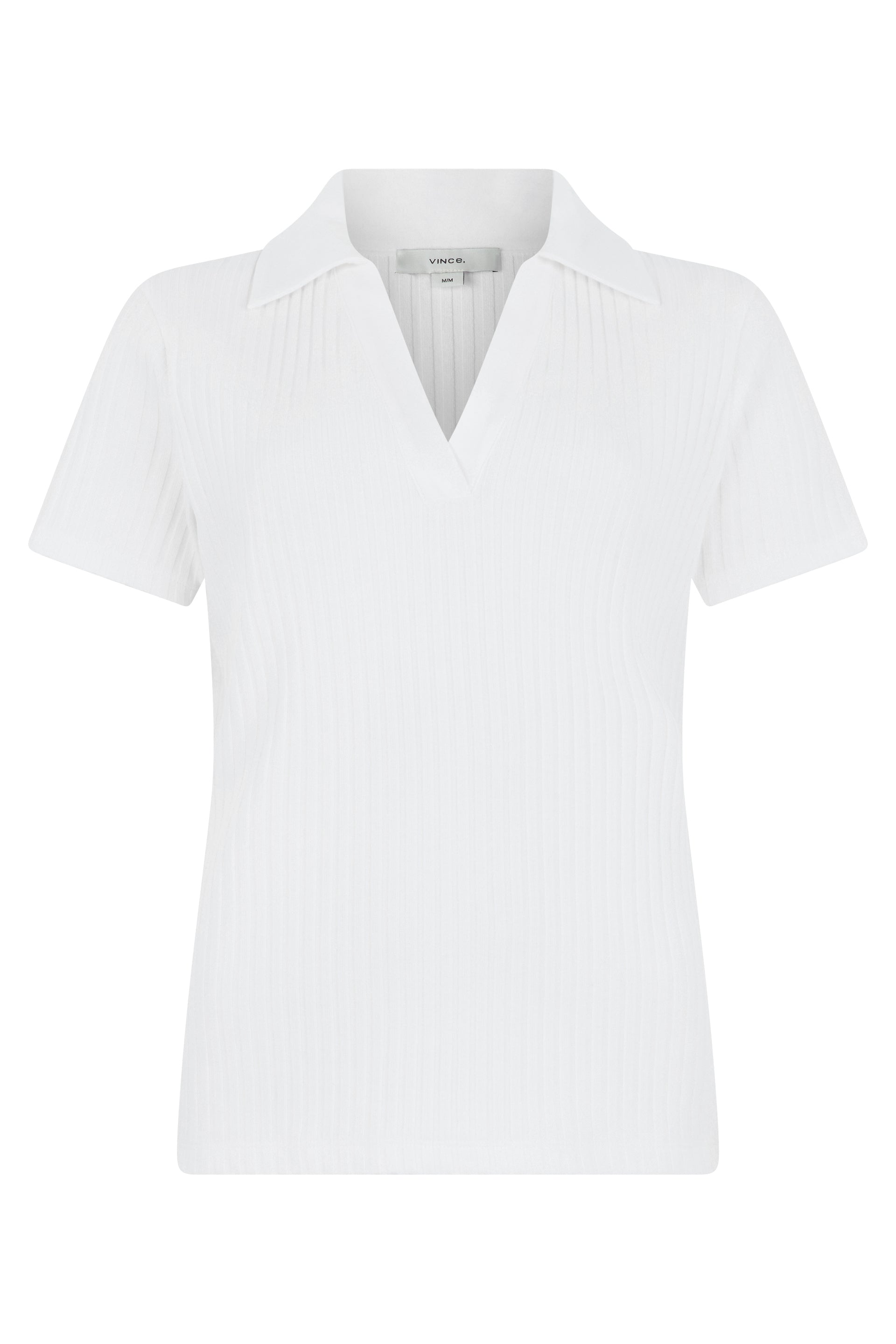 Cotton ribbed polo