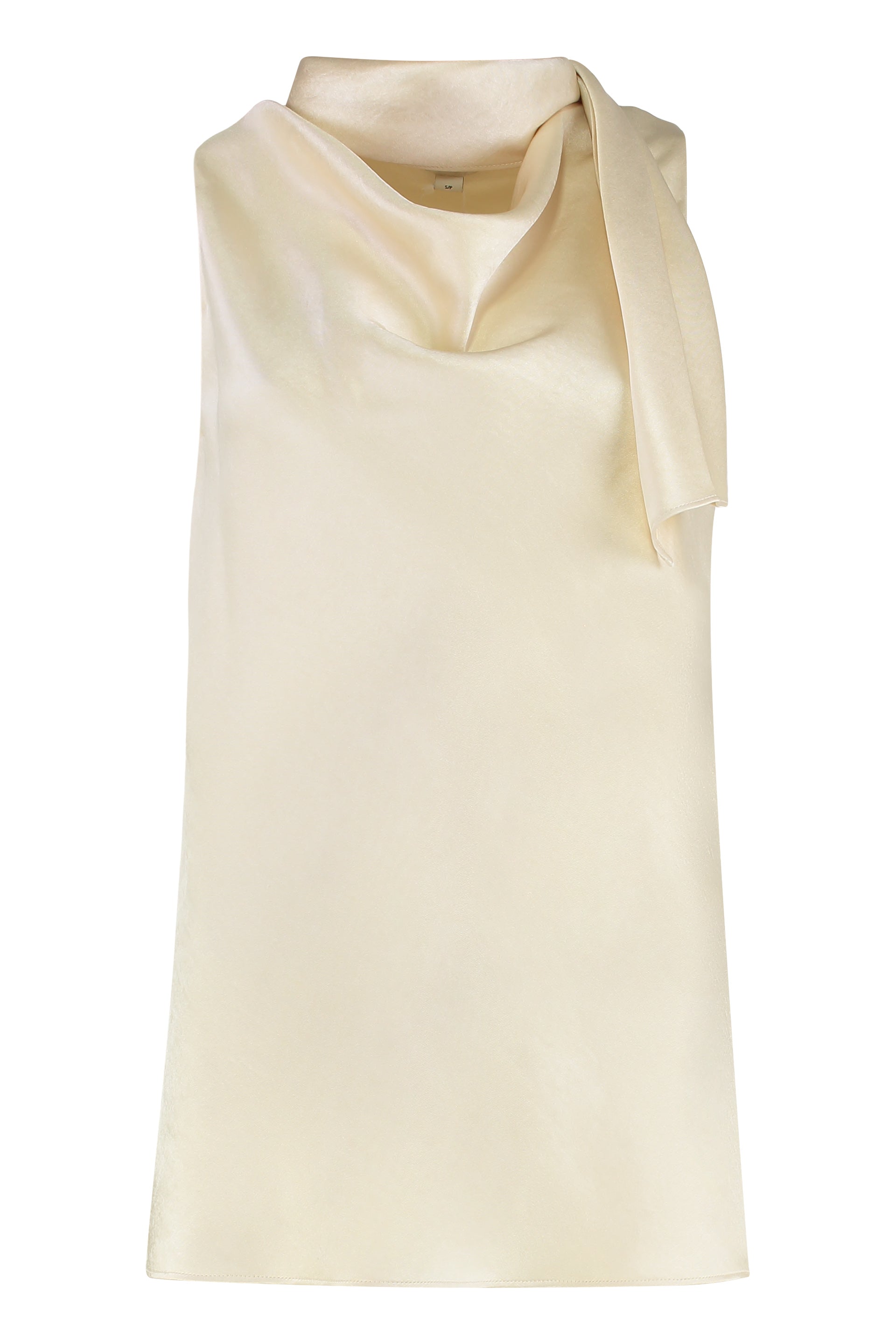 Satin top with scarf
