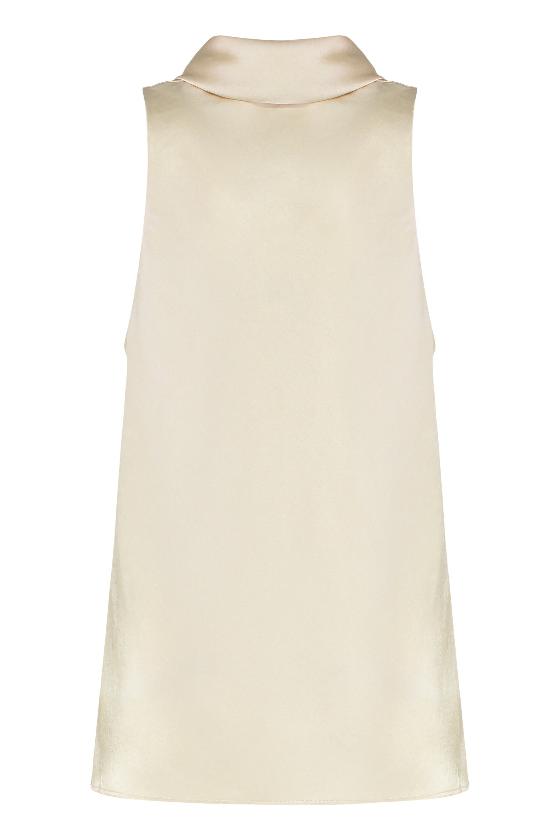 Satin top with scarf