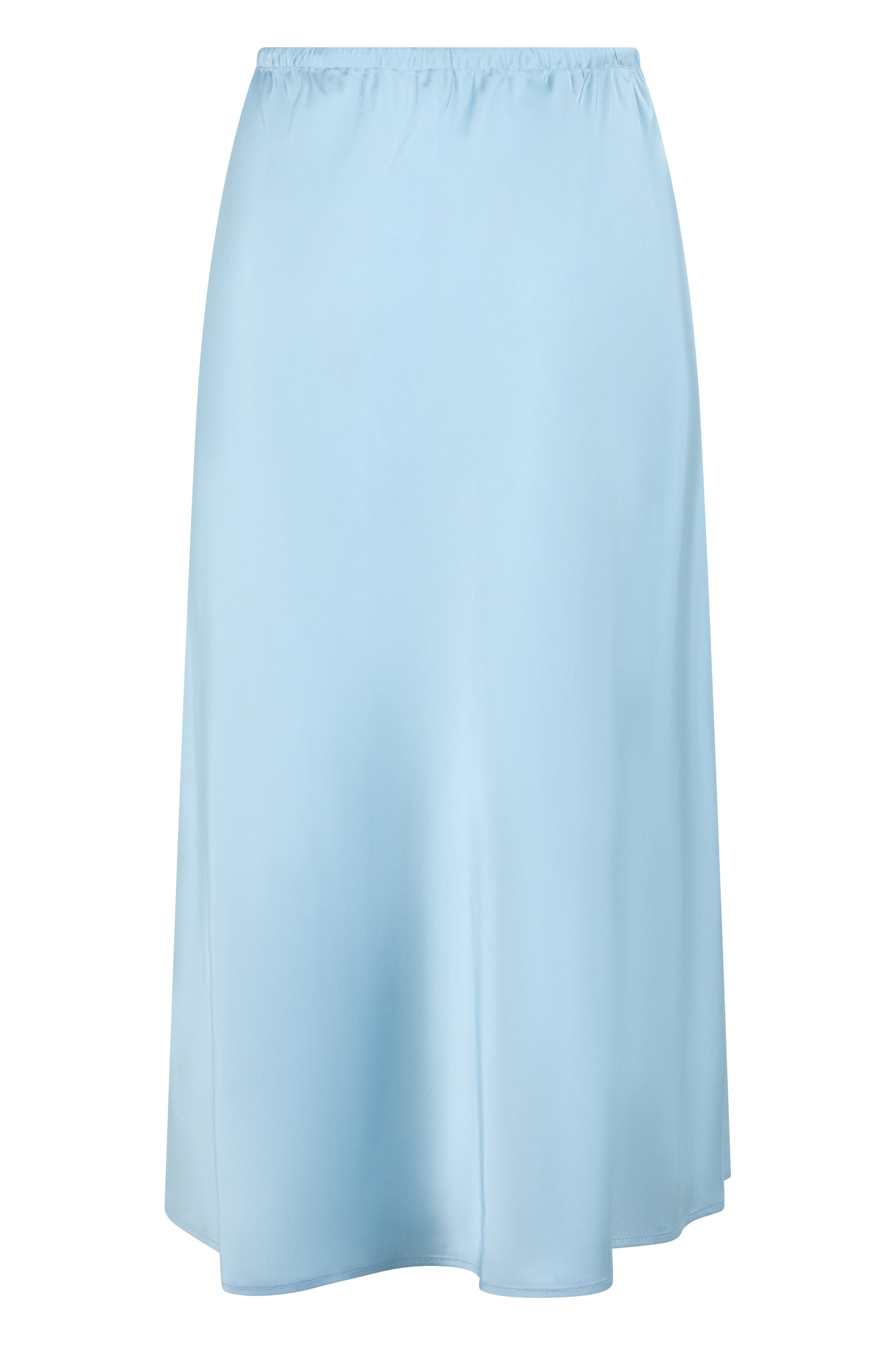 Long satin skirt