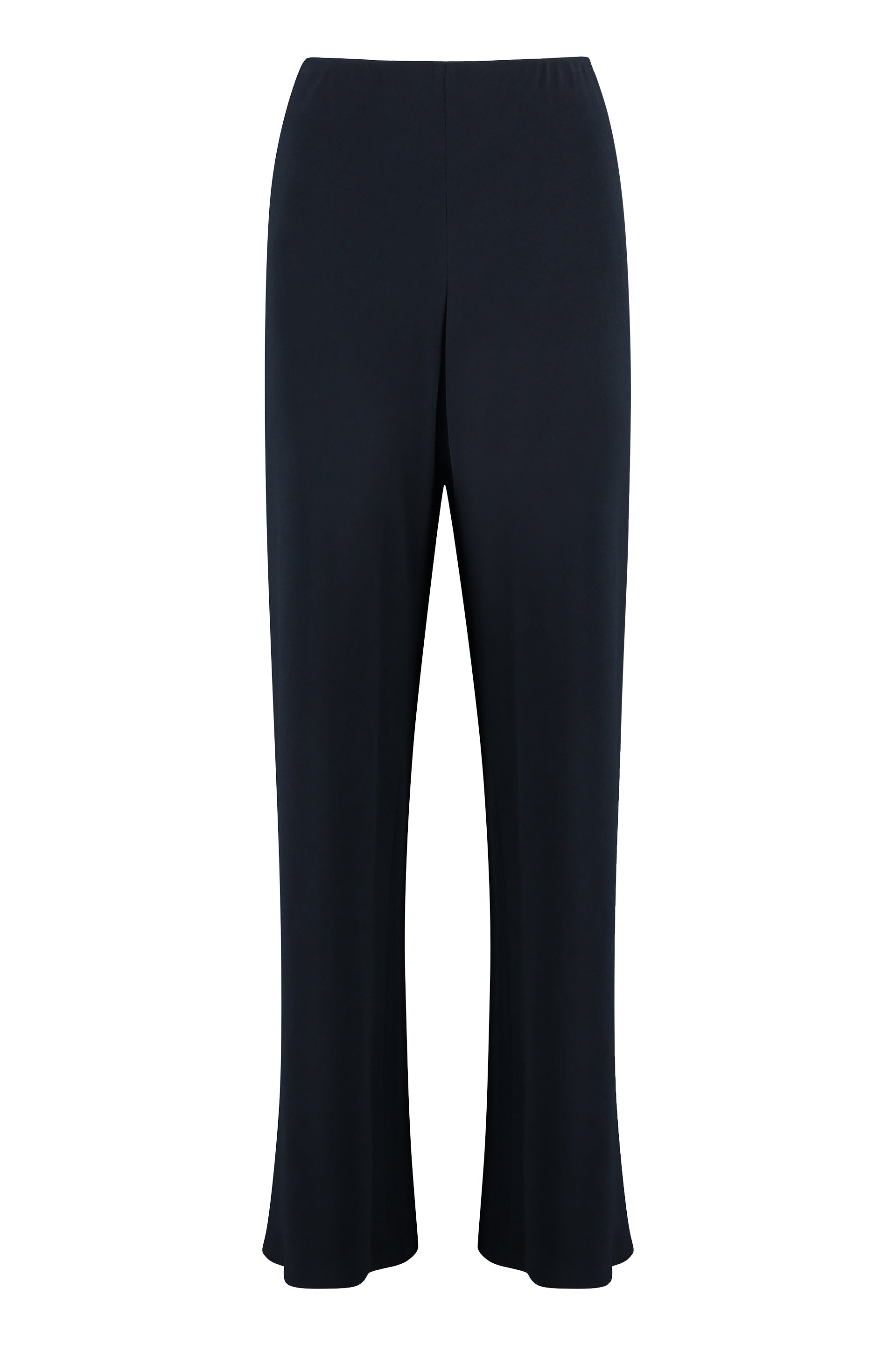 High-waist crêpe trousers