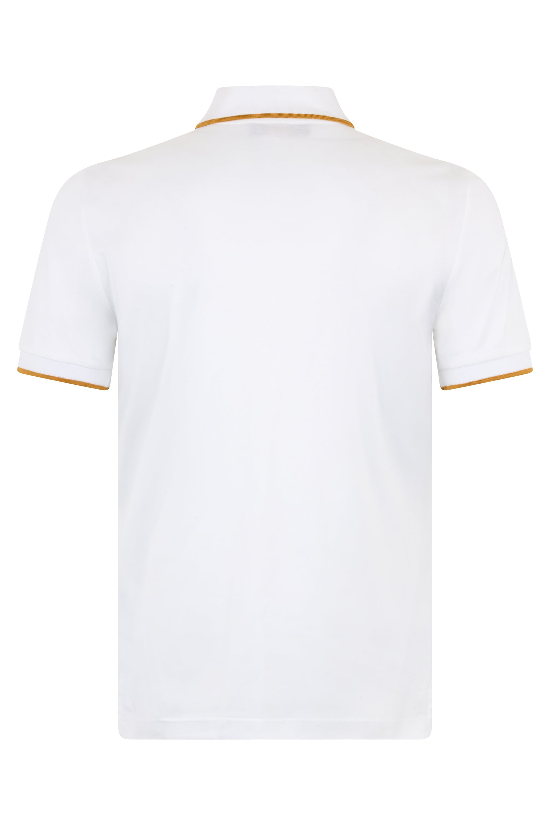 White polo t-shirt with contrasting details