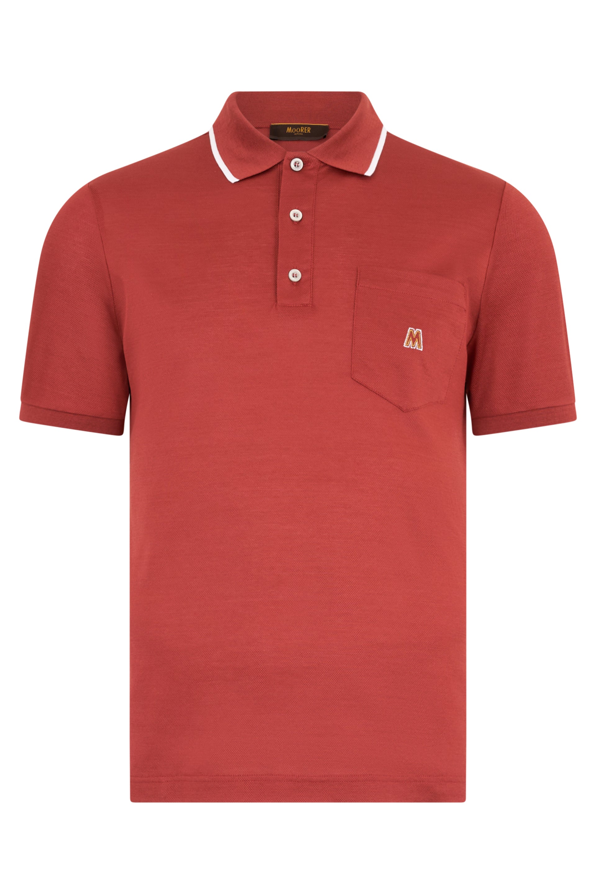 Men's Cotton Bright Red Casual Polo