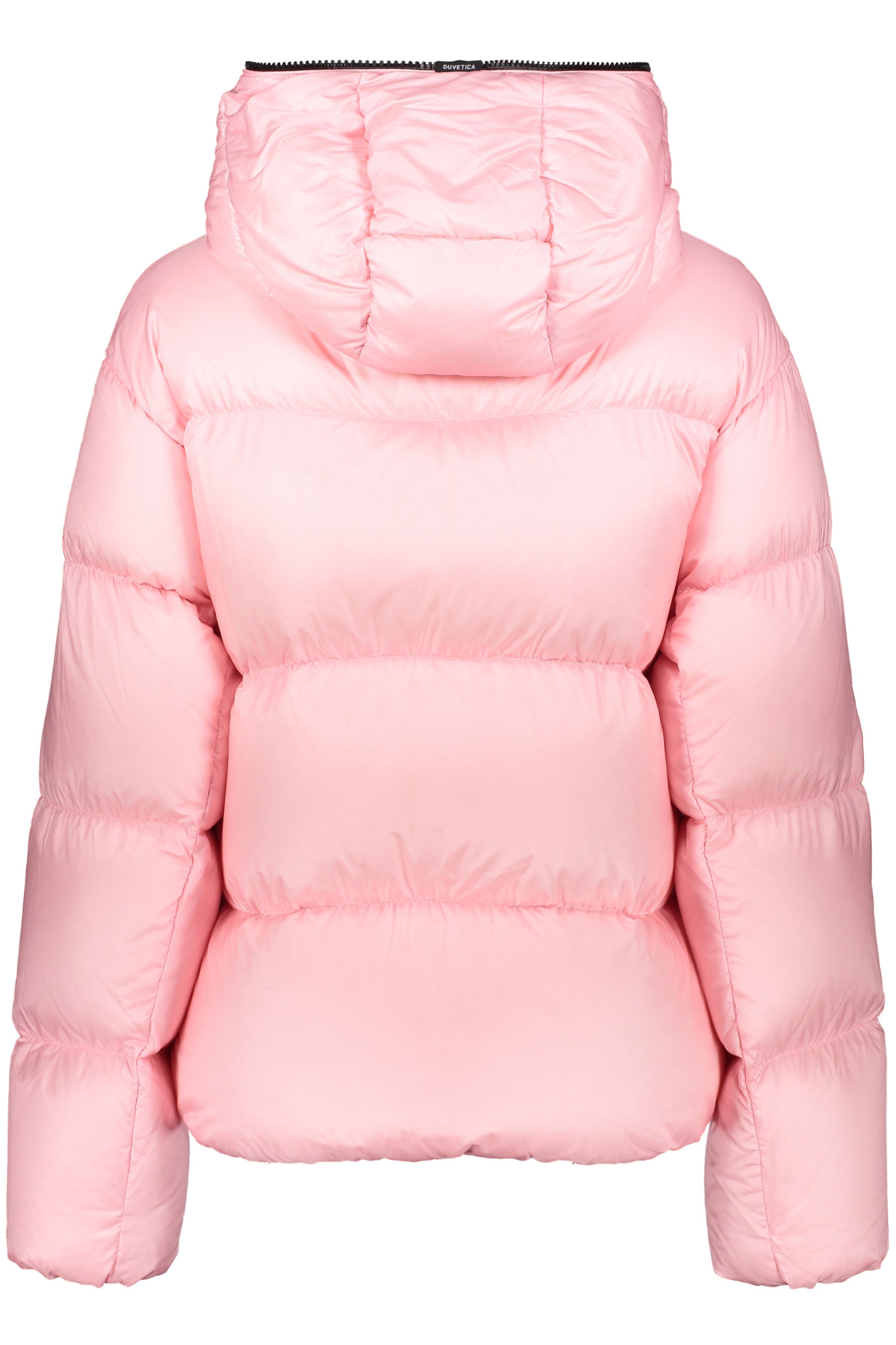 Hooded full-zip down jacket