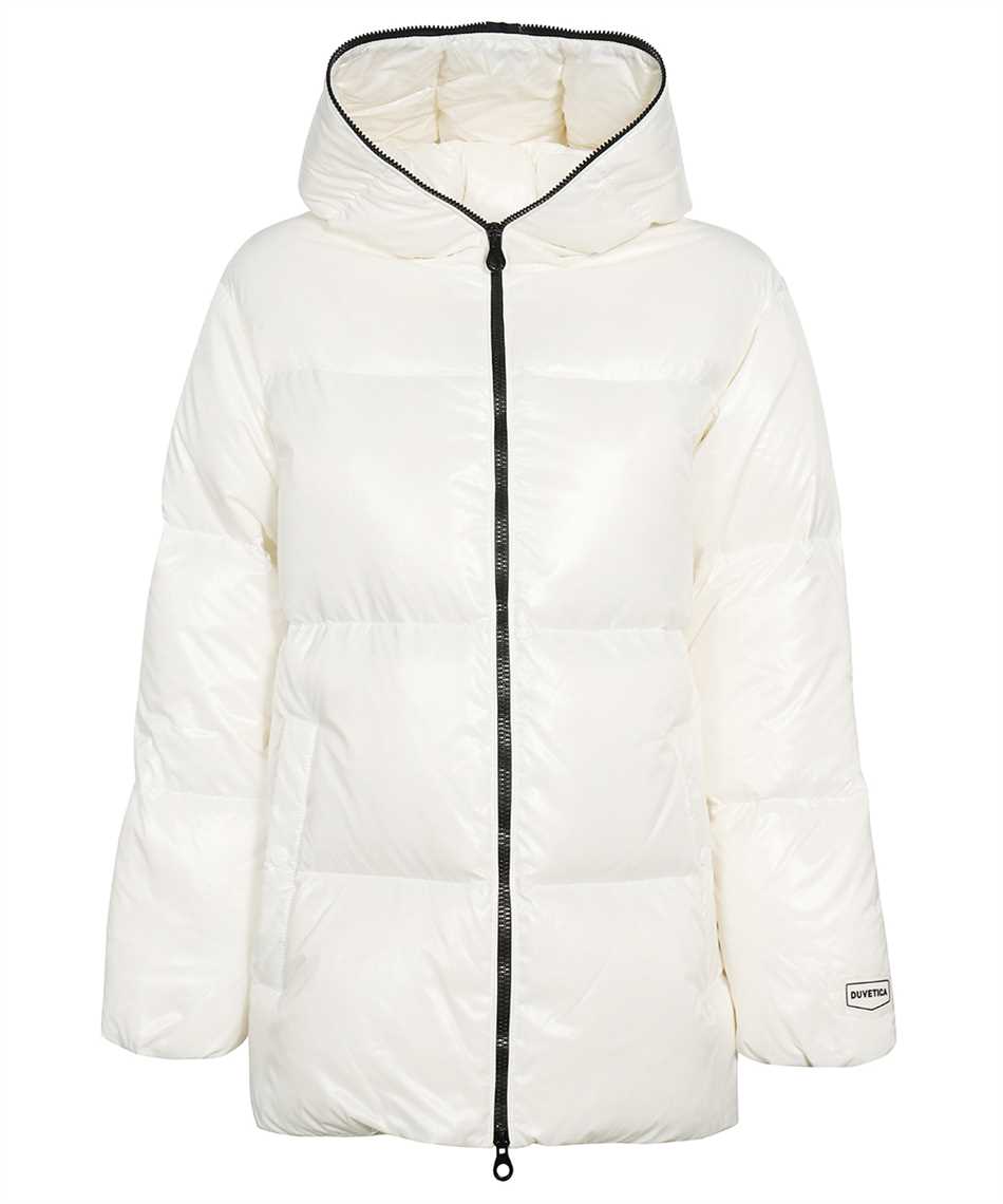 Hooded full-zip down jacket