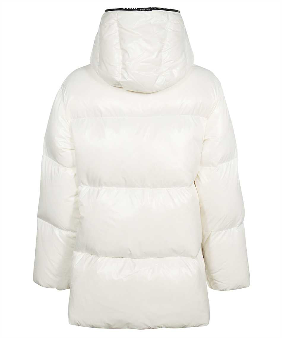 Hooded full-zip down jacket