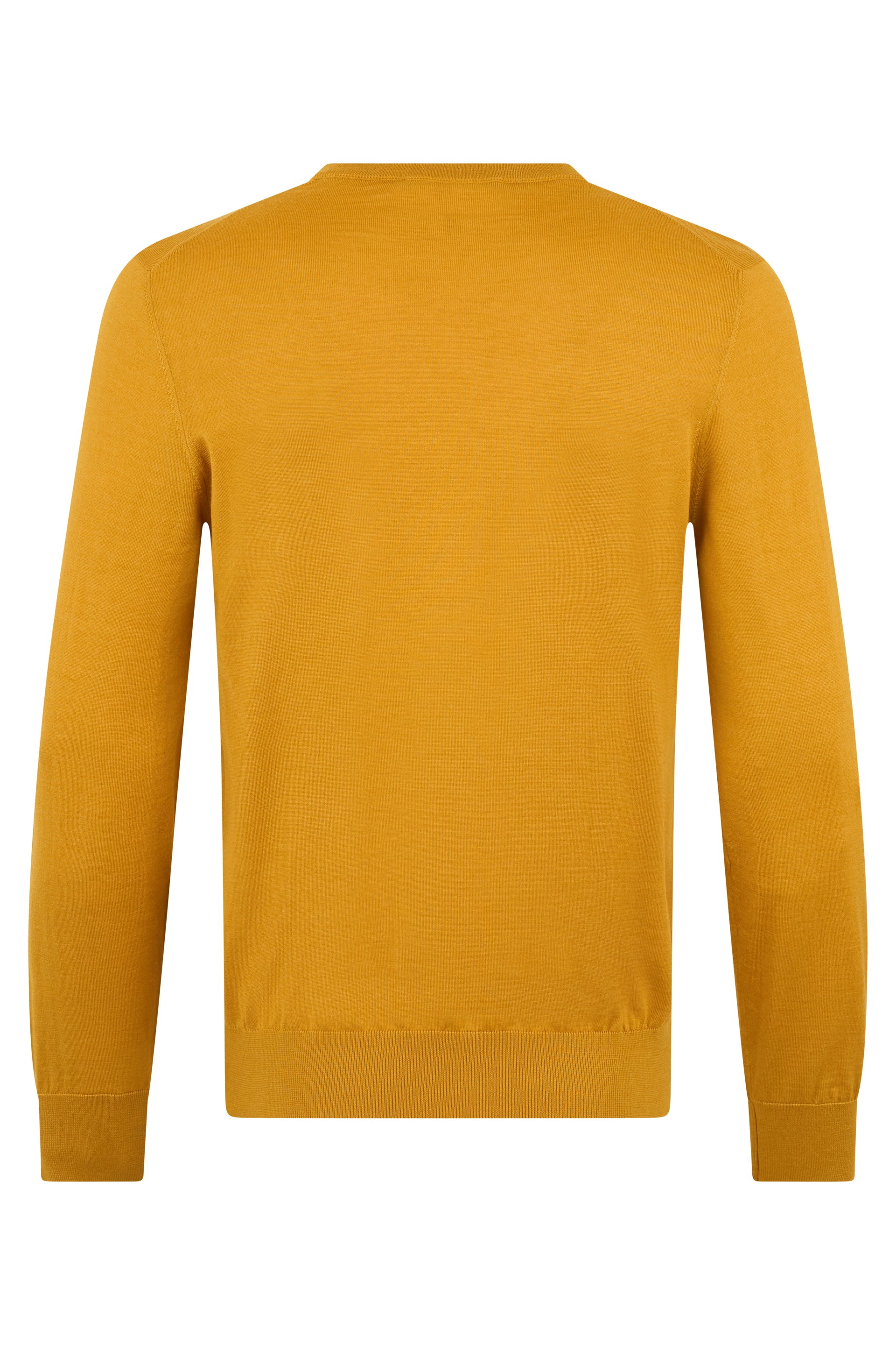 Yellow Classic Sweater with Long Sleeves