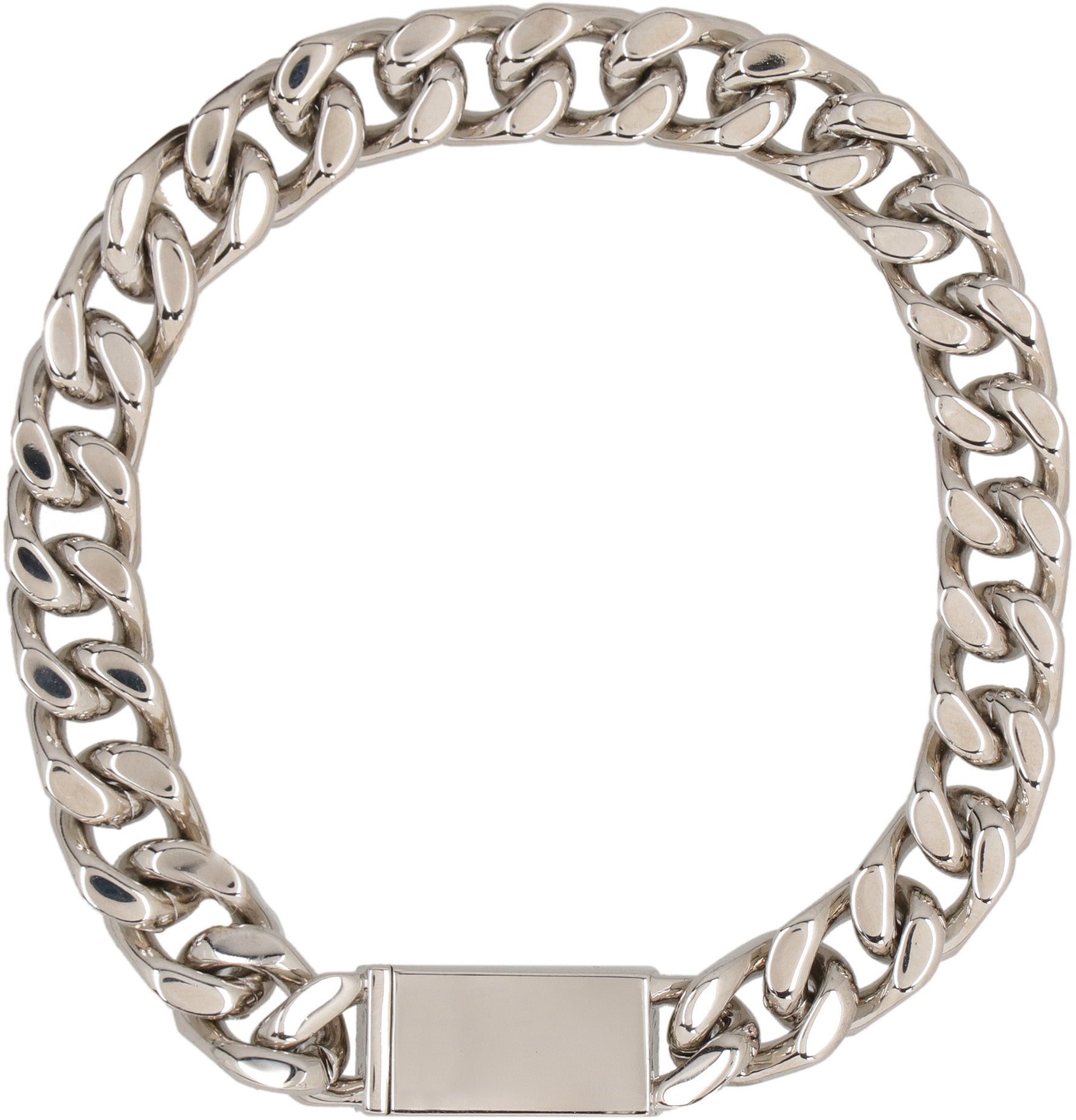 Steel chain bracelet