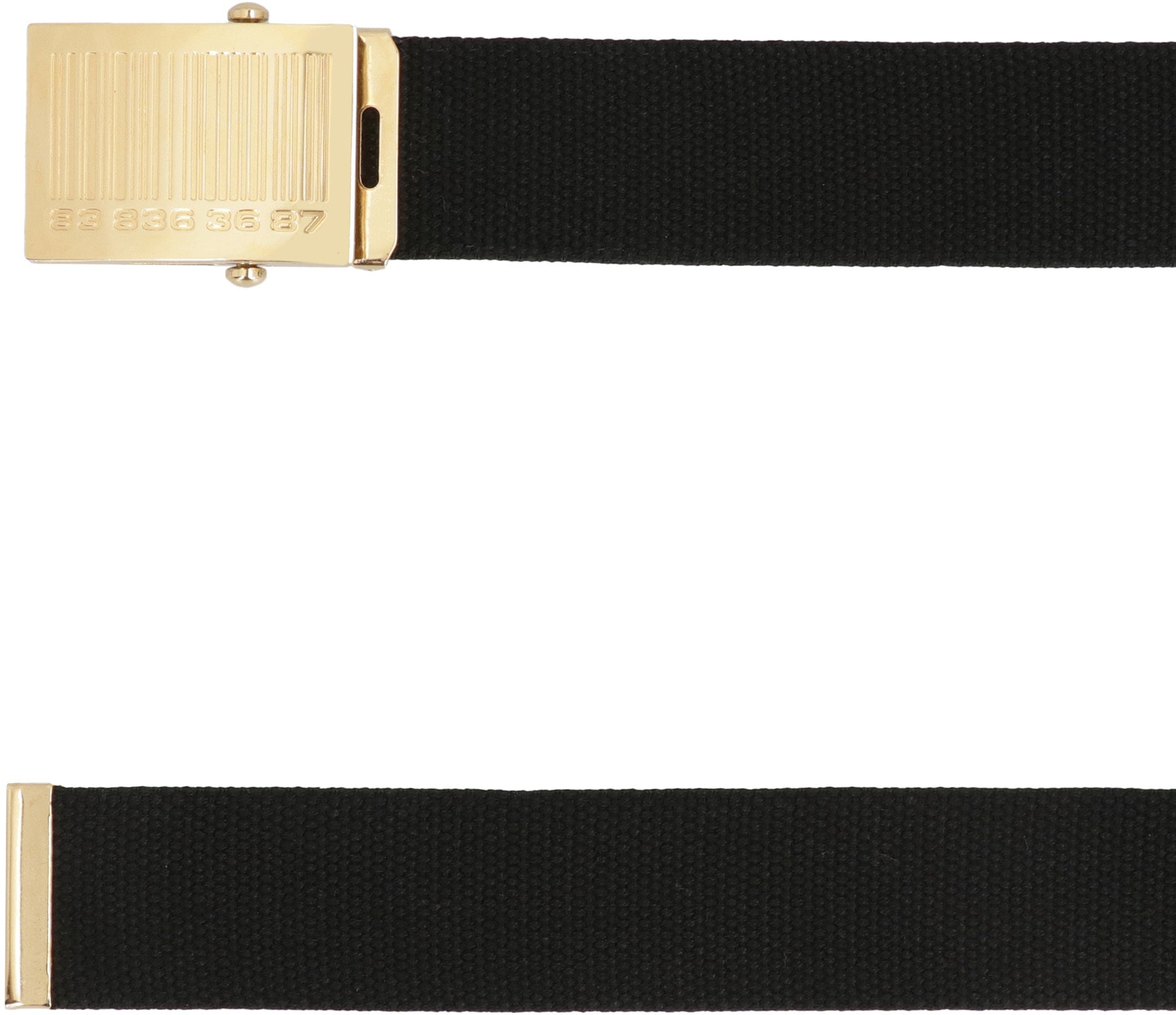 Canvas belt with logo