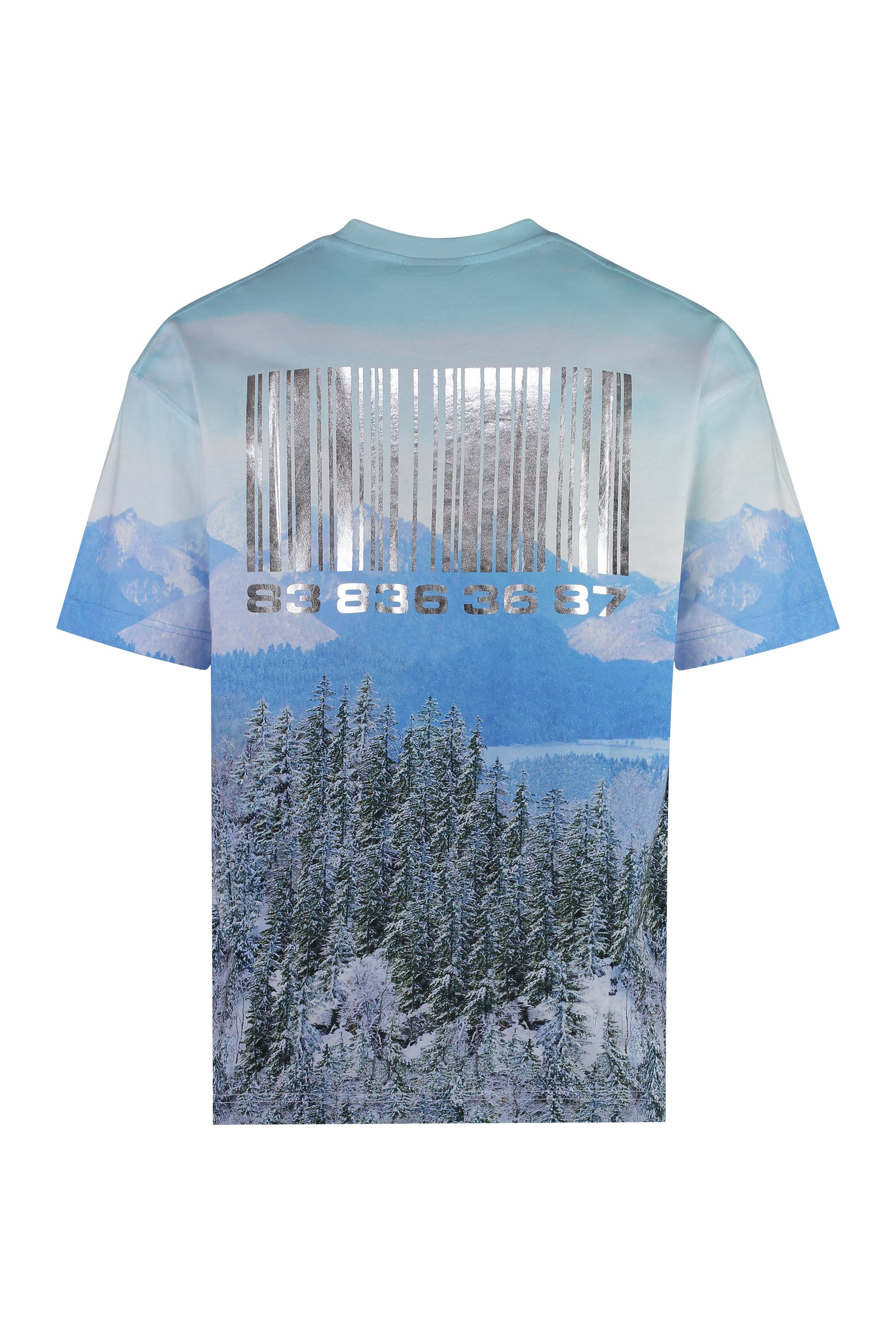 Neuschwanstein Winter printed cotton t-shirt